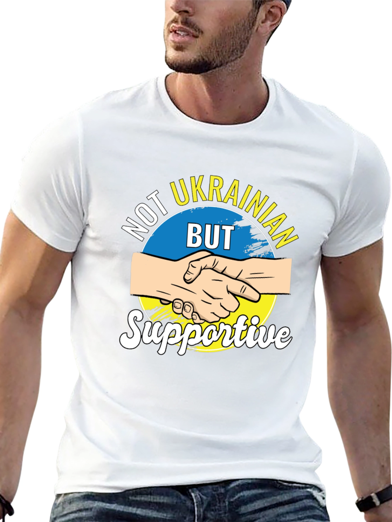 Not Ukrainian But Supportive Graphic T-Shirt