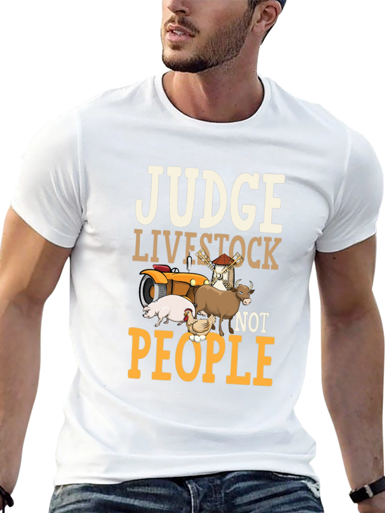 Judge Livestock Not People Graphic Tee