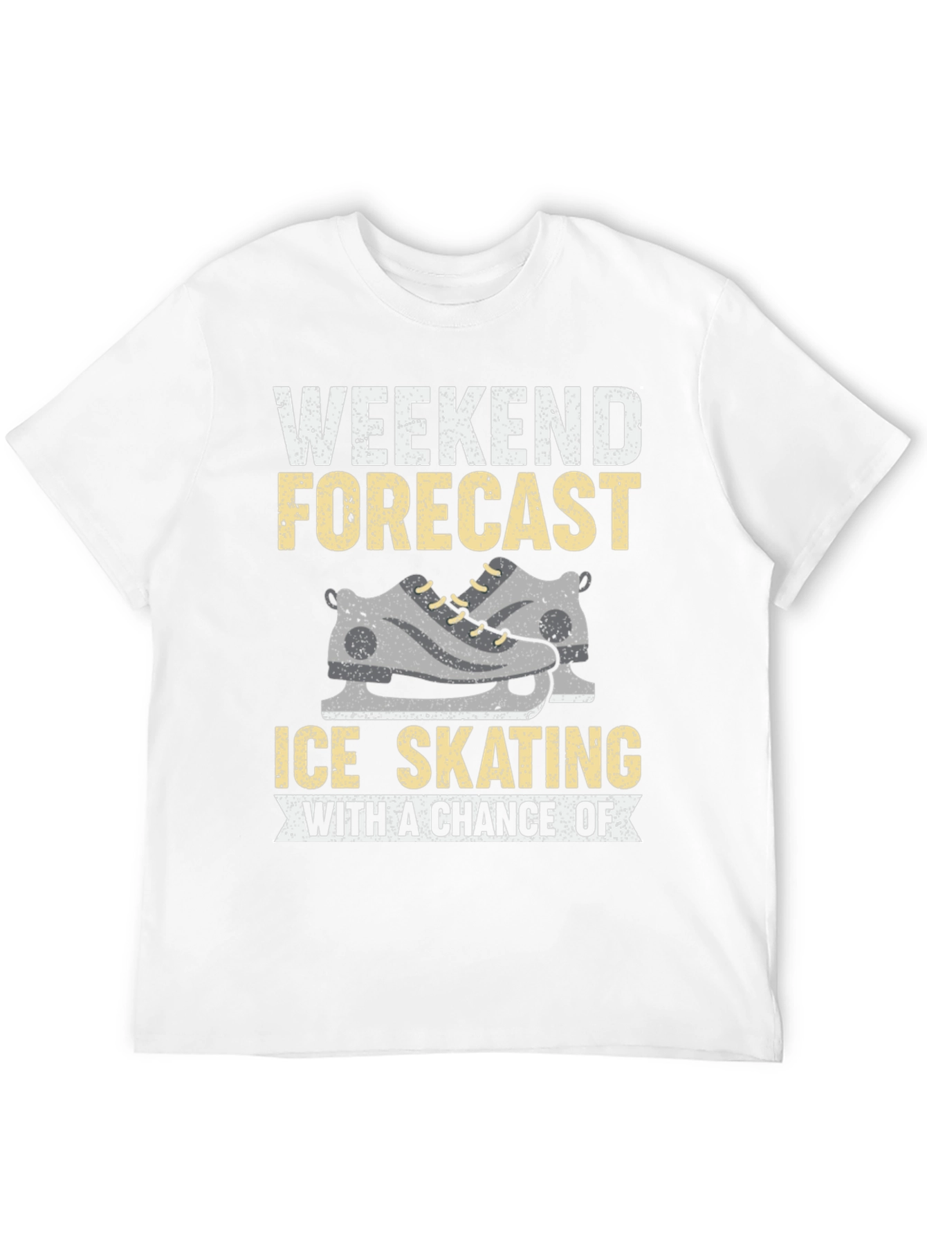 Ice Skating Weekend Forecast Graphic Tee