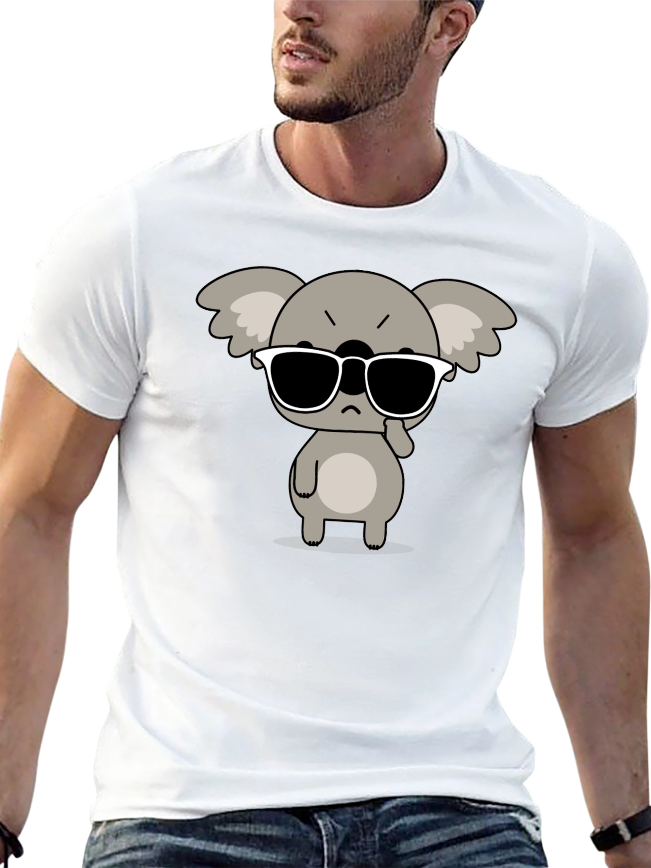 Cool Koala Tee - Mens Black Graphic T-Shirt