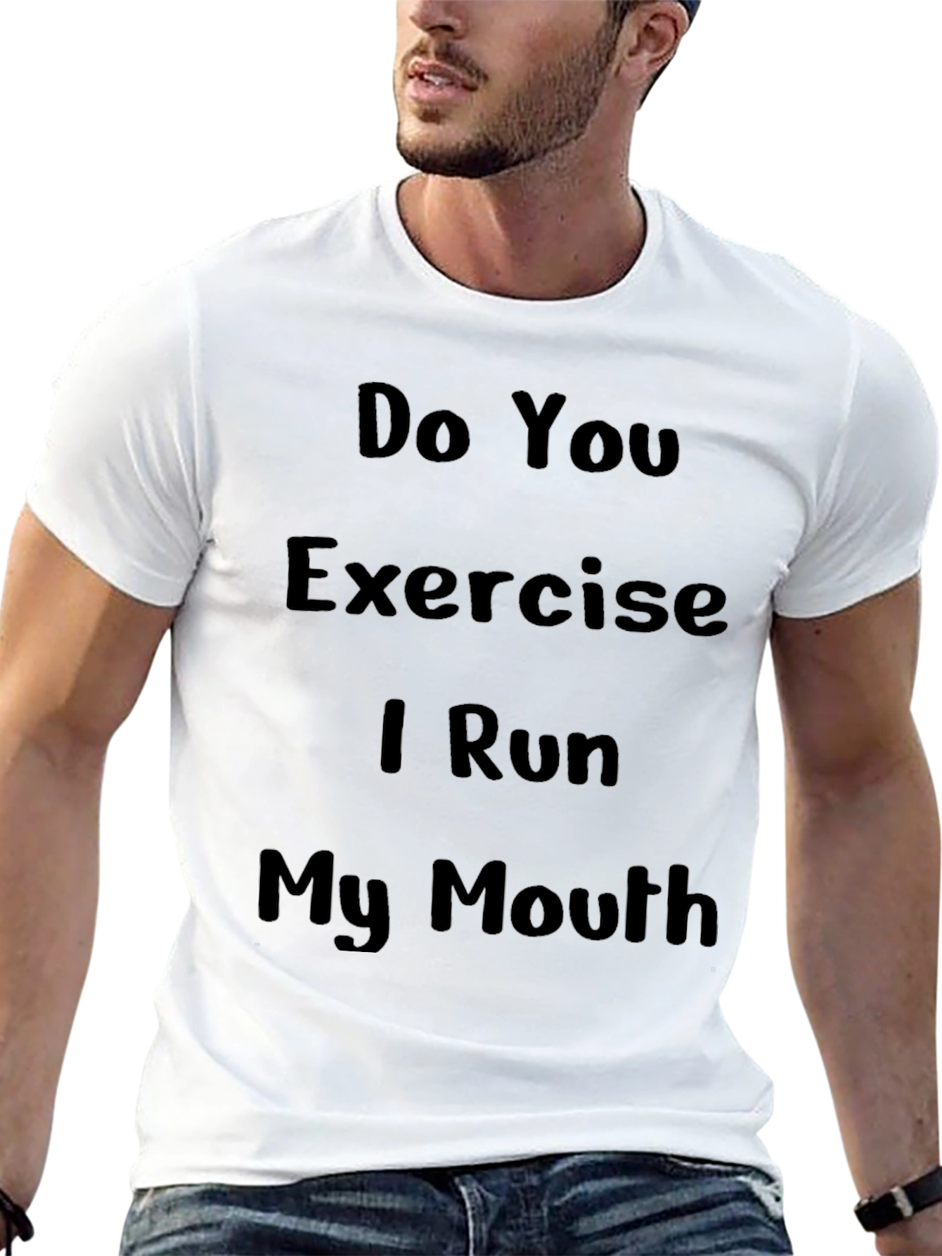 Funny Exercise Run My Mouth T-Shirt