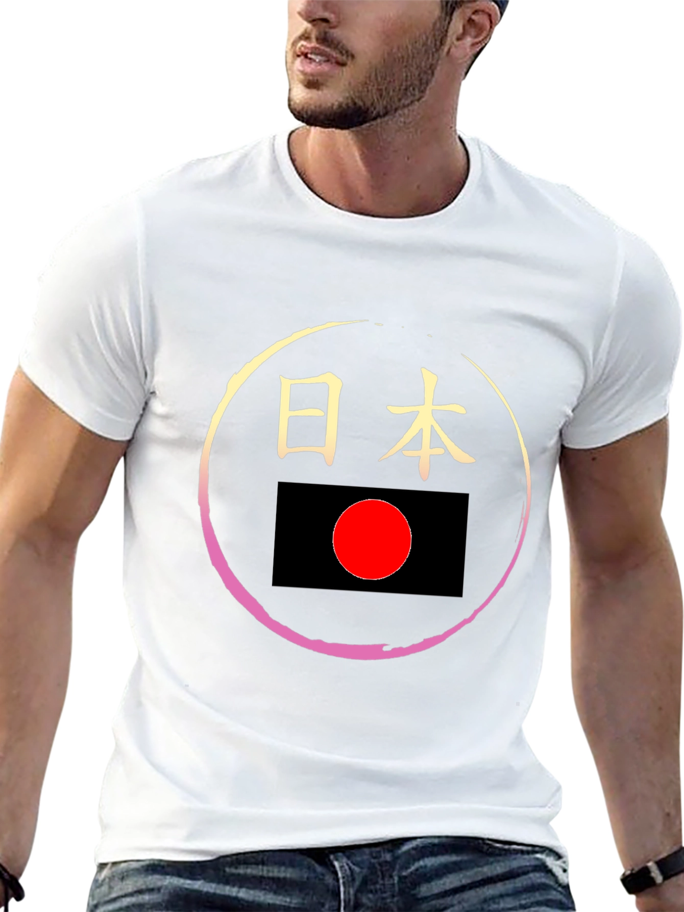 Japan Flag Inspired Graphic Tee