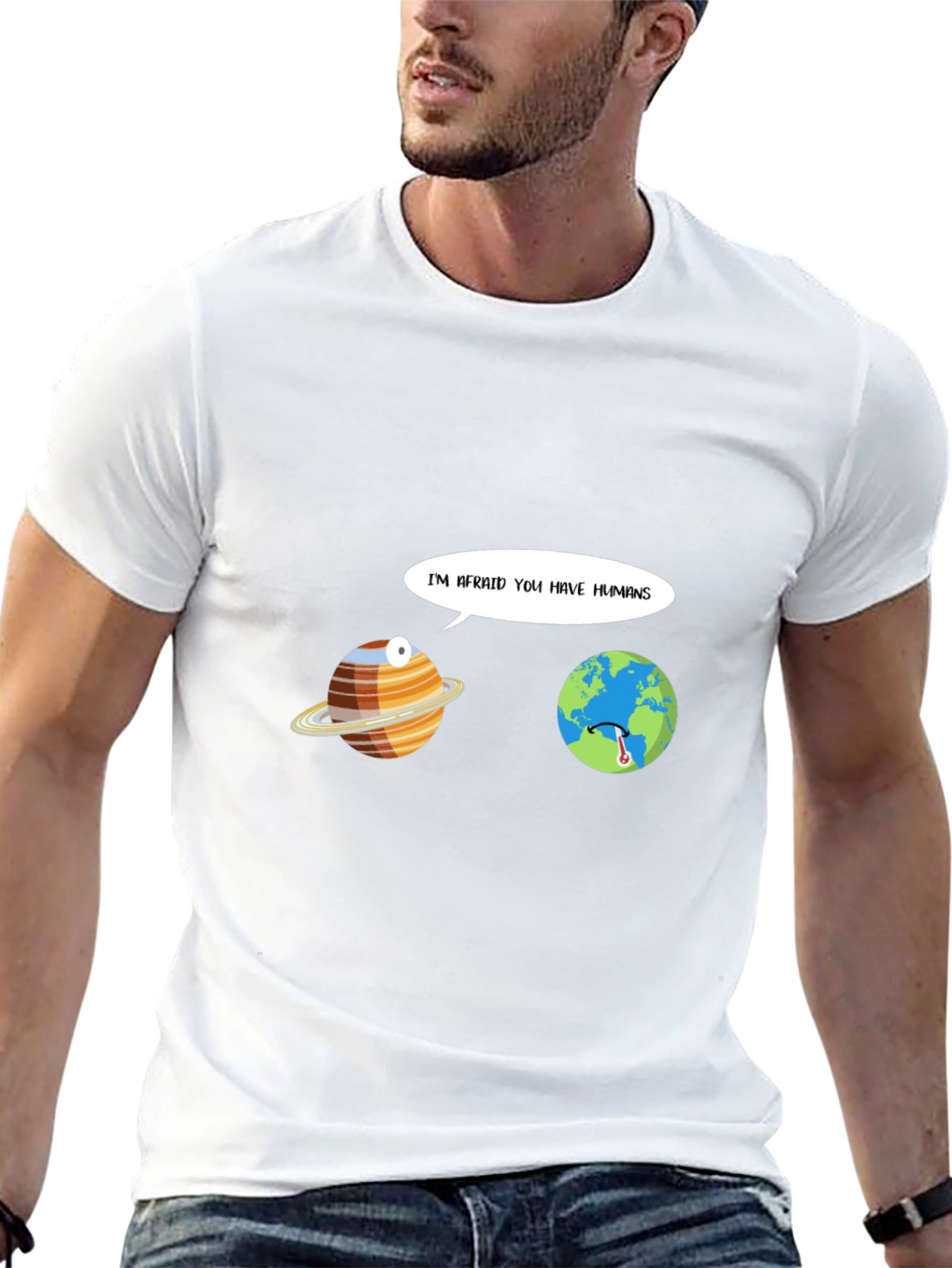 Funny Im Afraid You Have Humans Graphic T-Shirt