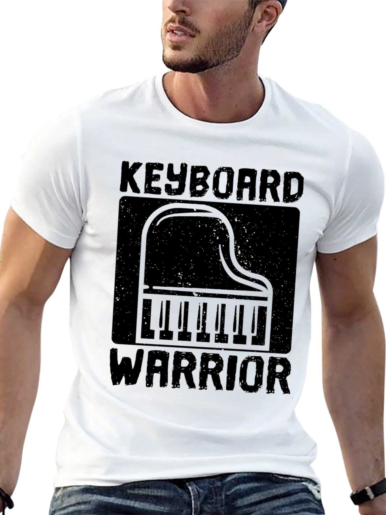Keyboard Warrior Graphic Tee - Black