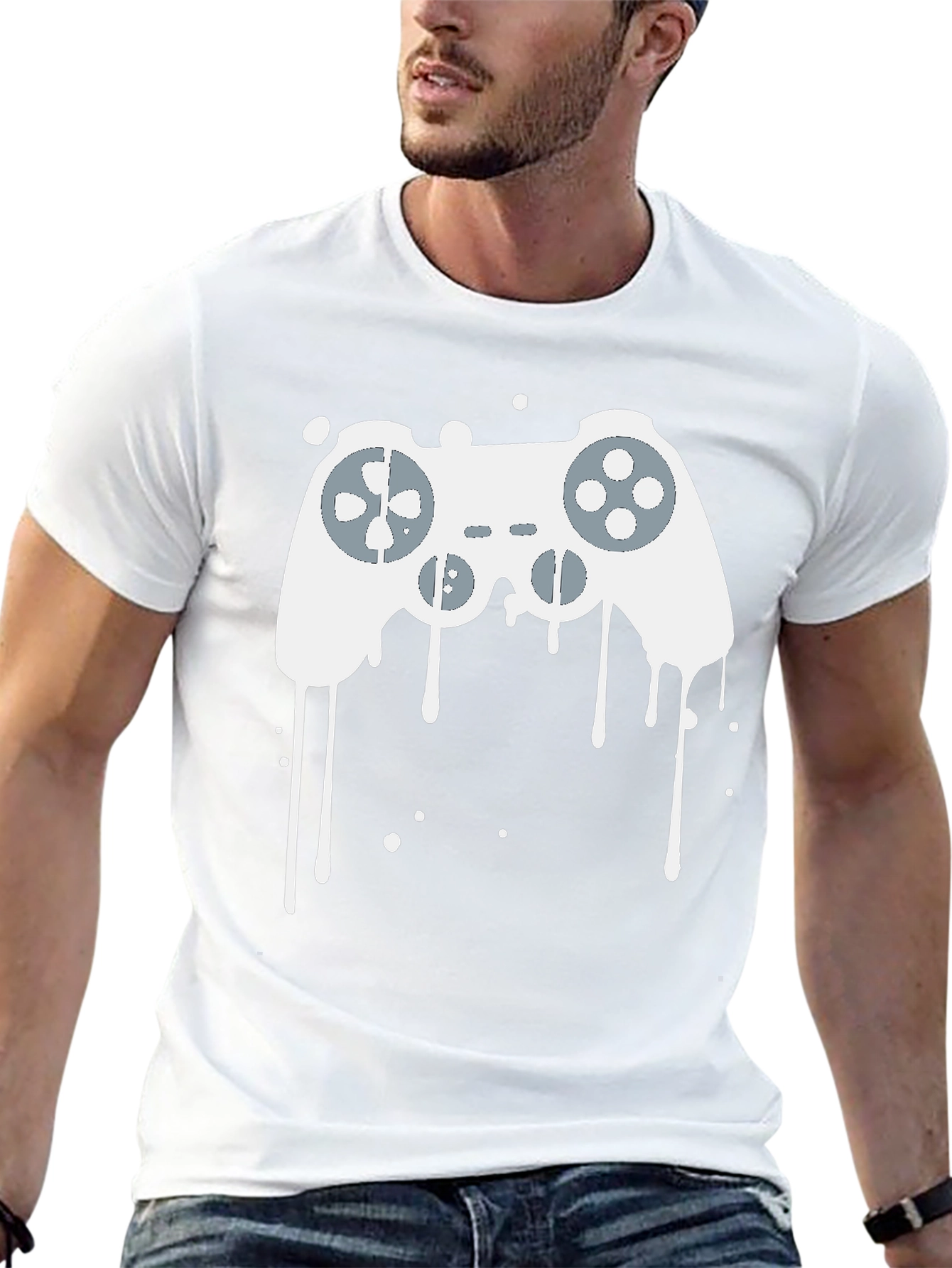 Gaming Controller Graphic Tee - Black