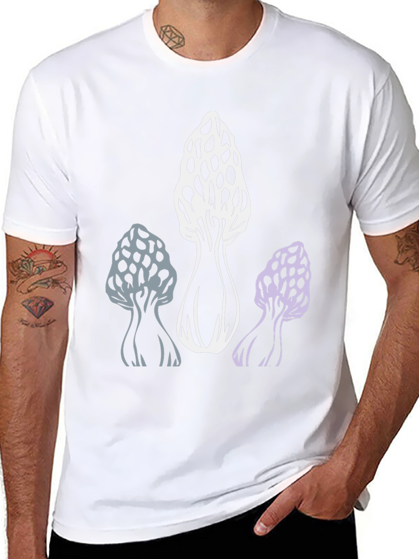 Mushroom Graphic T-Shirt - Morel Design