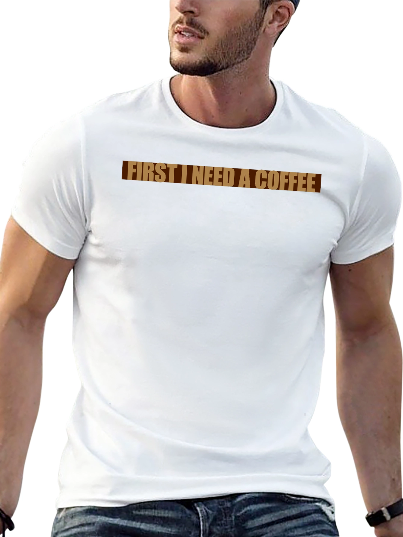 Coffee Lover T-Shirt - First I Need Coffee Tee