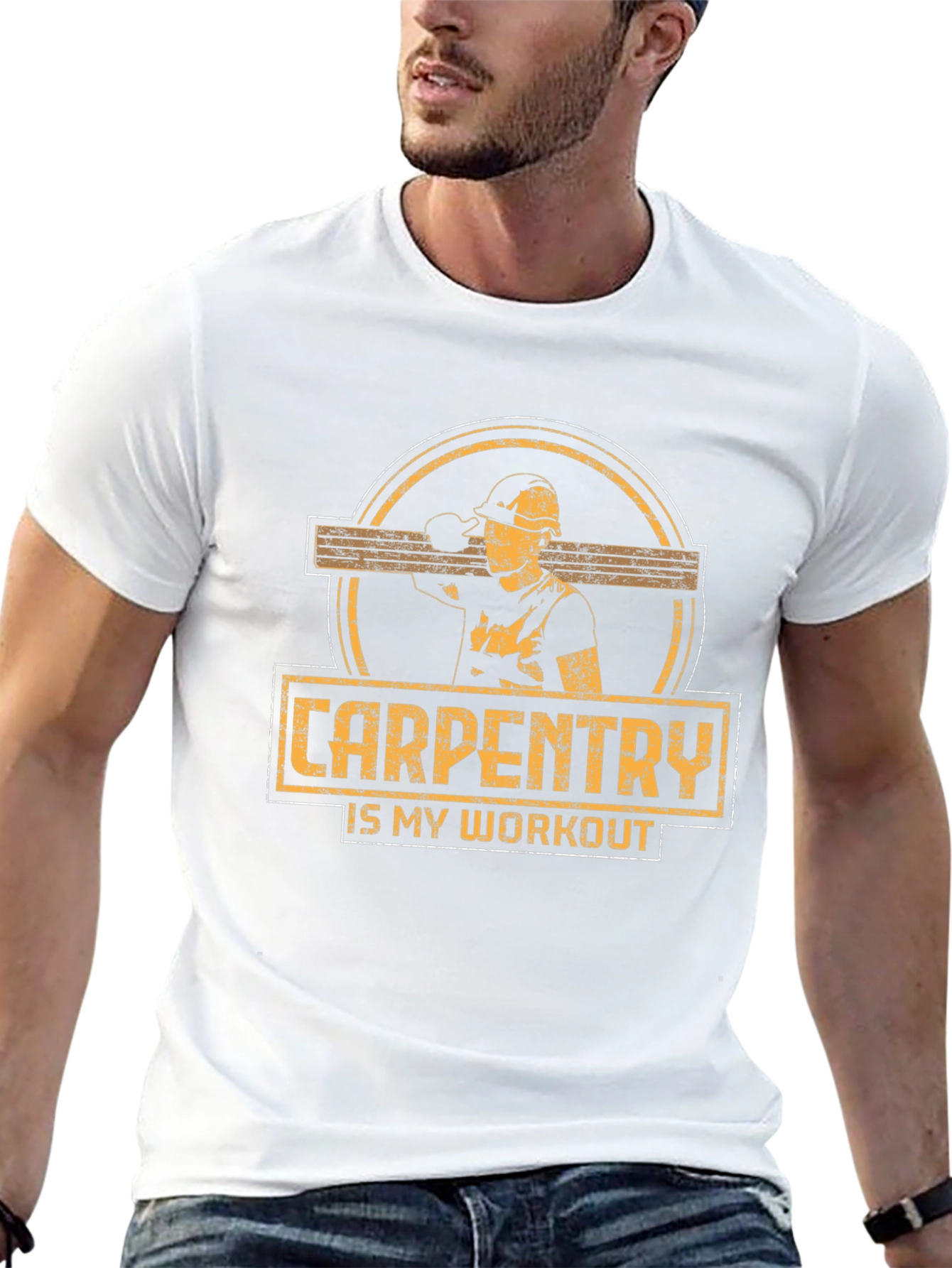 Carpentry is My Workout Black T-Shirt