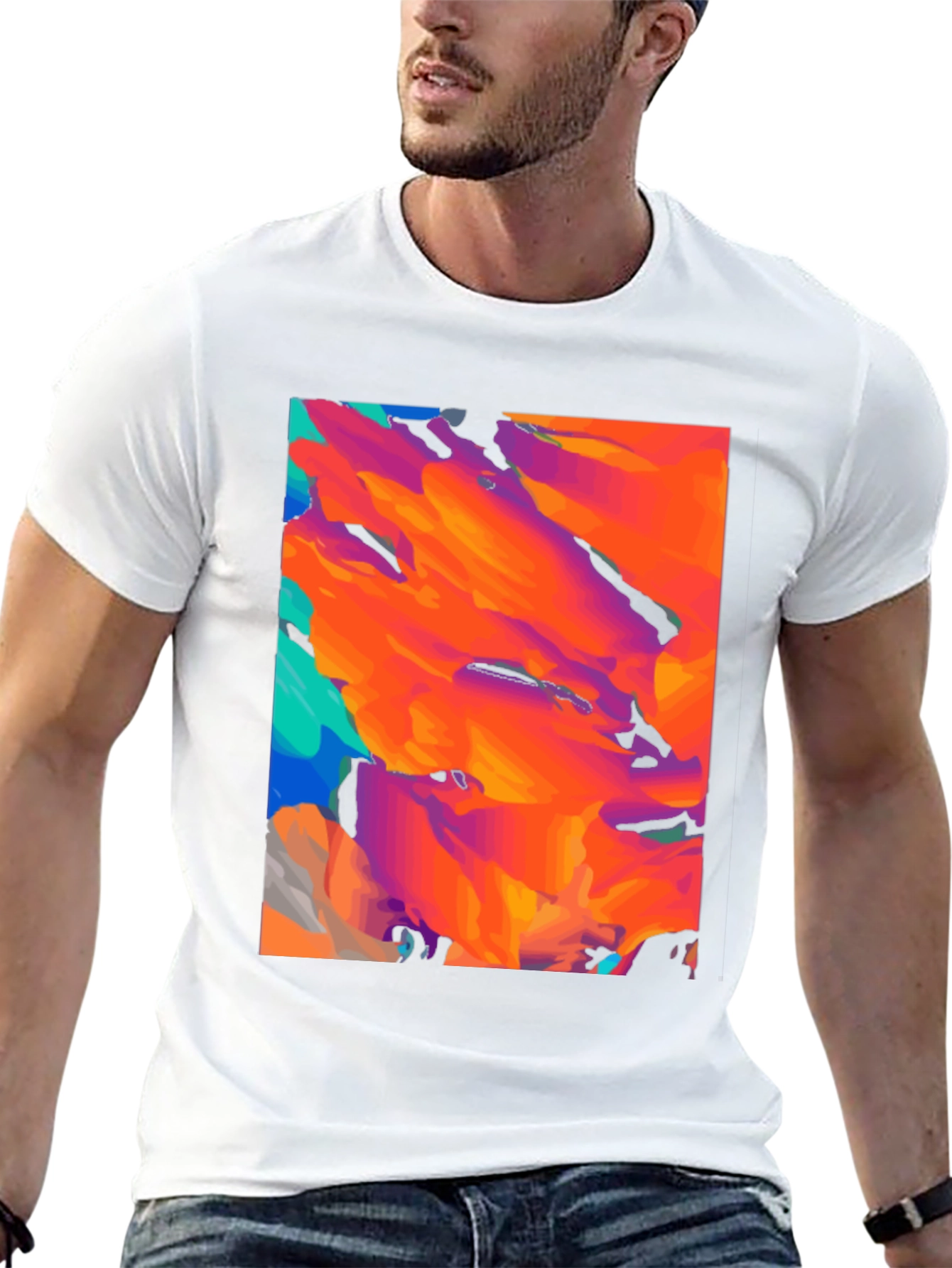 Abstract Art Black T-Shirt - Modern Graphic Tee