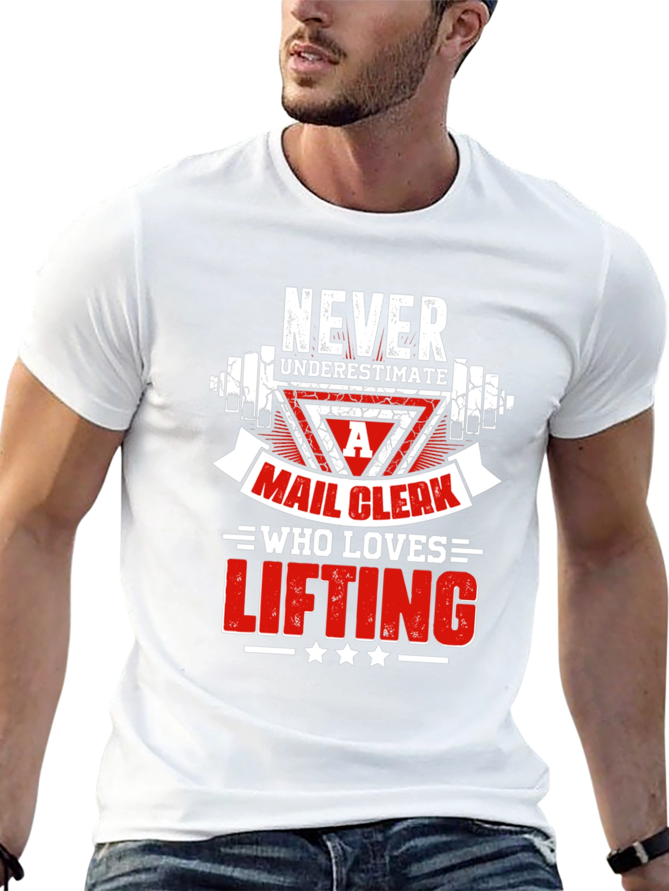 Mail Clerk Lifting T-Shirt - Never Underestimate!