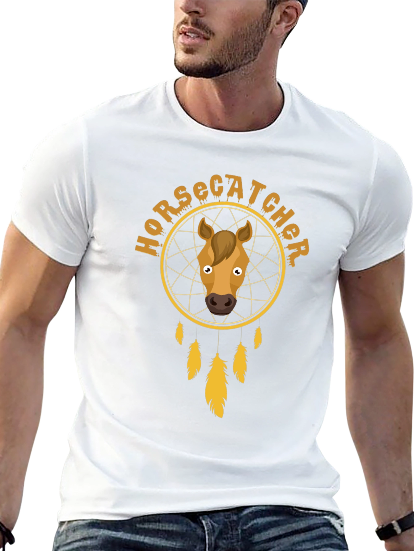 Horse Catcher Dreamcatcher Graphic T-Shirt