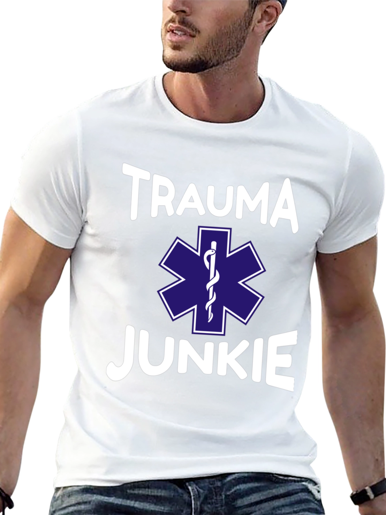 Trauma Junkie T-Shirt - EMS Star of Life