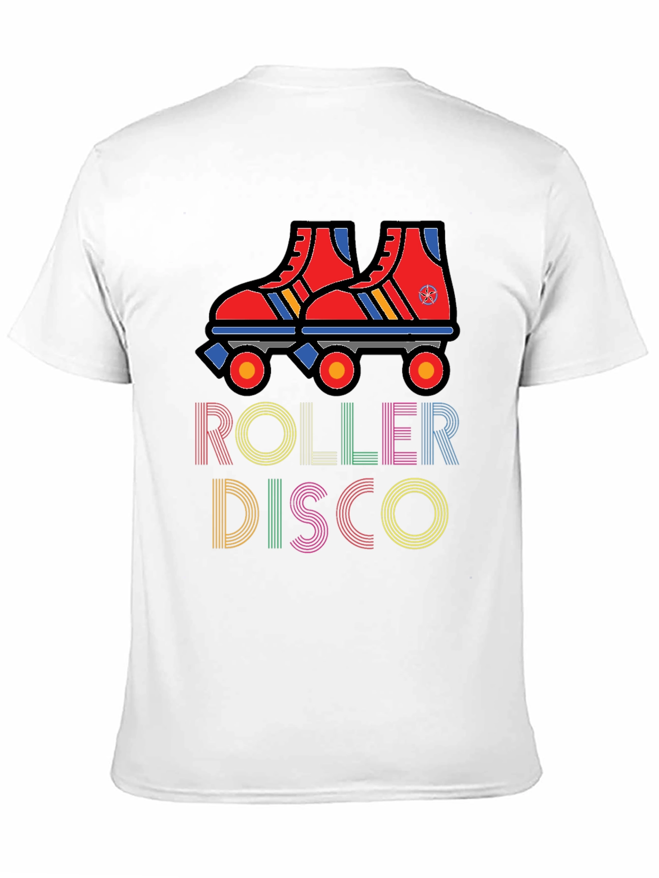 Retro Roller Disco Graphic Tee - Black