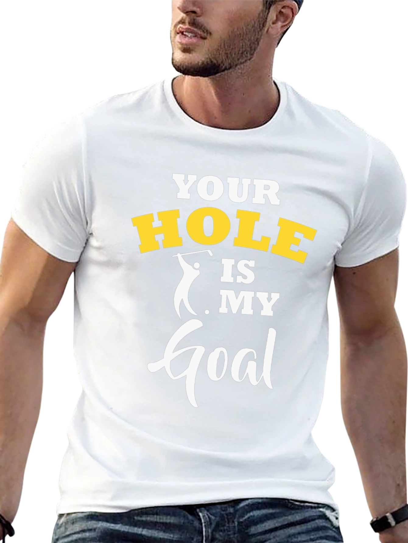 Funny Golf T-Shirt - Your Hole Is My Goal