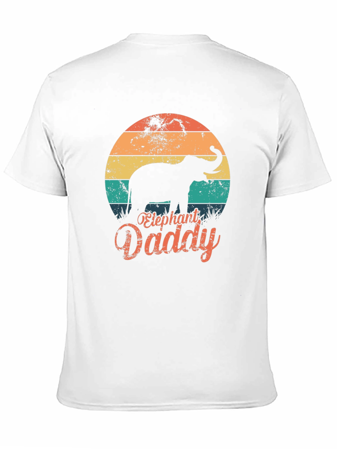Elephant Daddy Retro T-Shirt