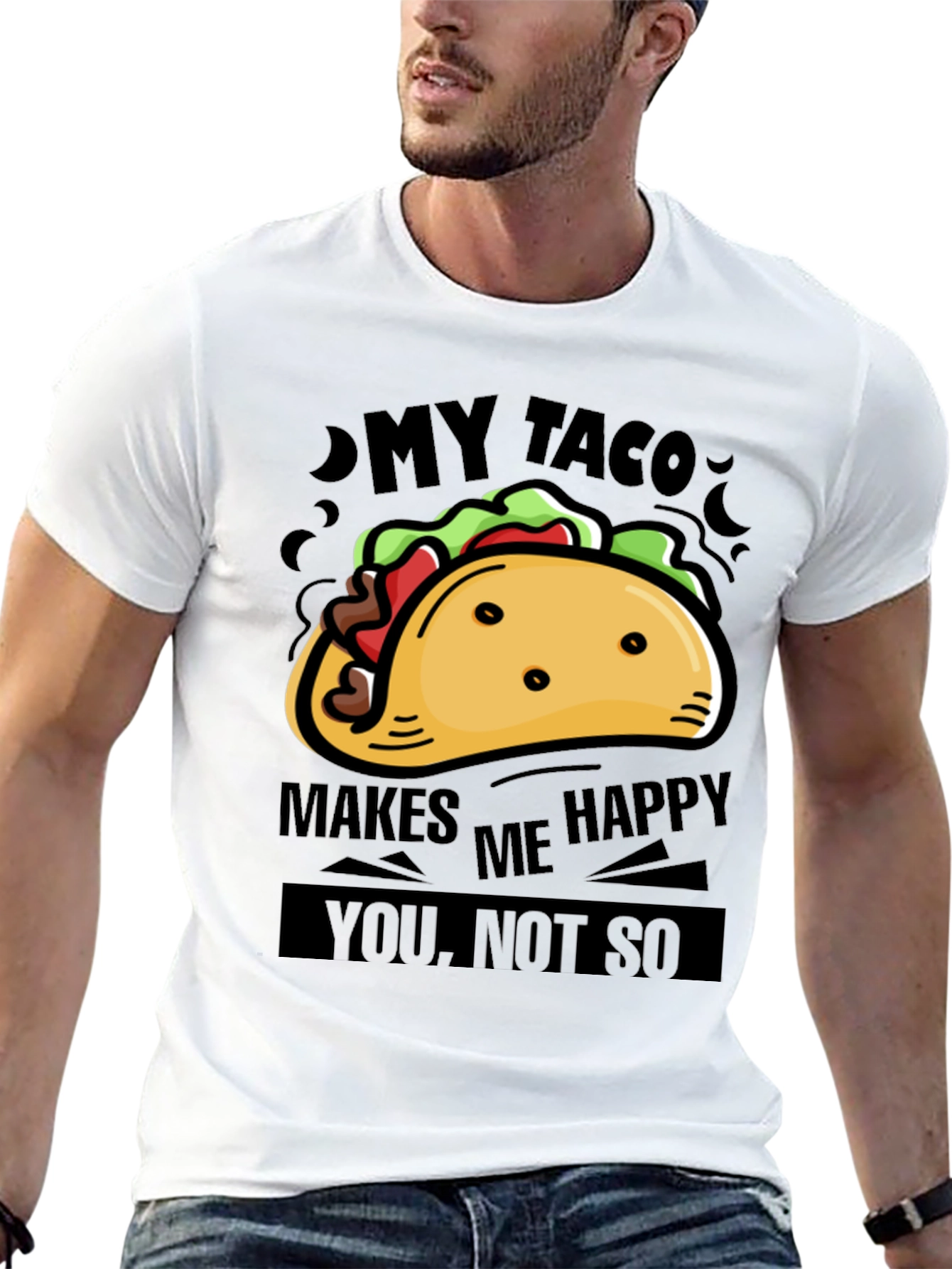 My Taco Makes Me Happy Graphic Tee