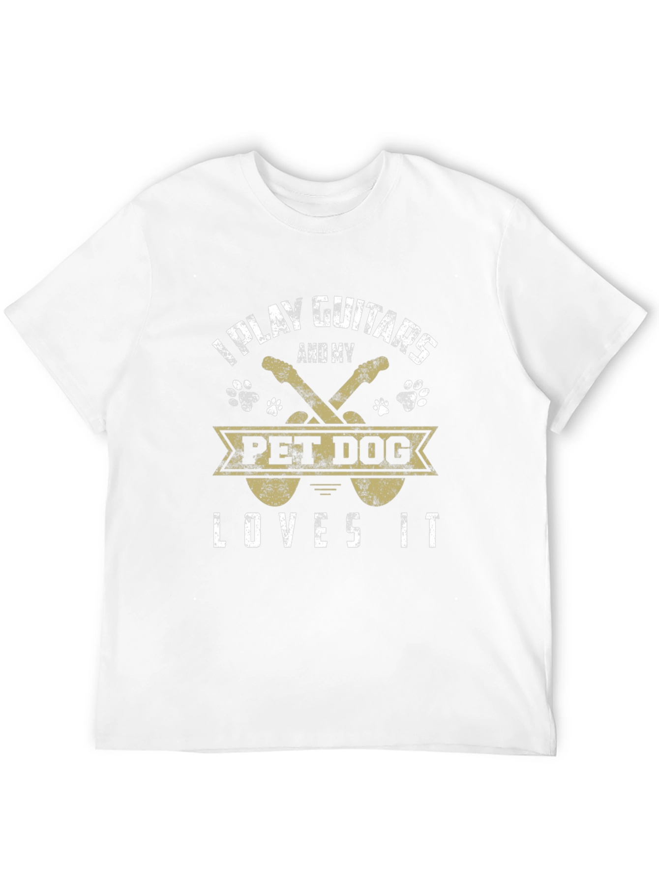 I Play Guitars Pet Dog Loves It Graphic T-Shirt