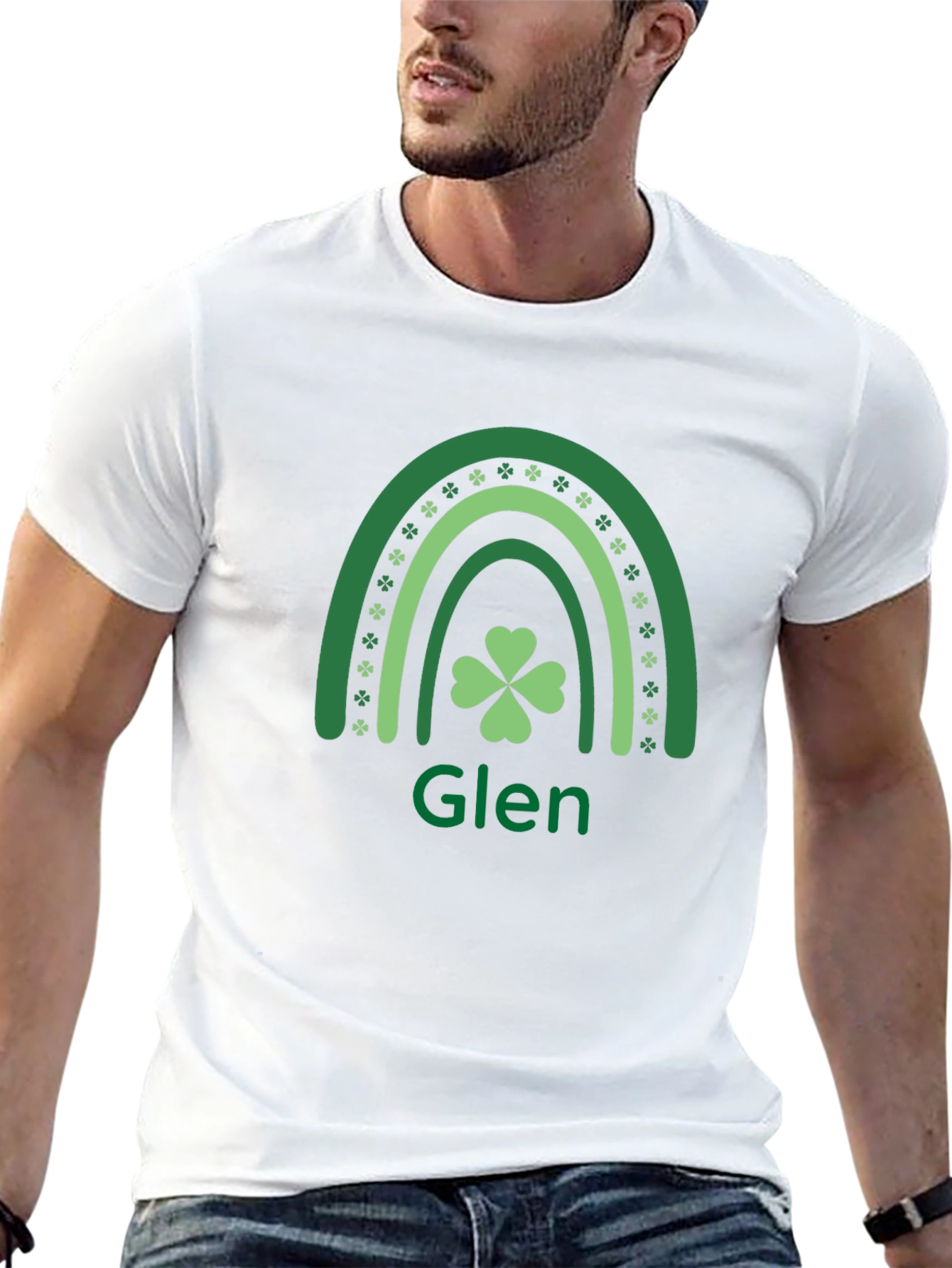 Glen Shamrock Rainbow St. Patricks Day T-Shirt