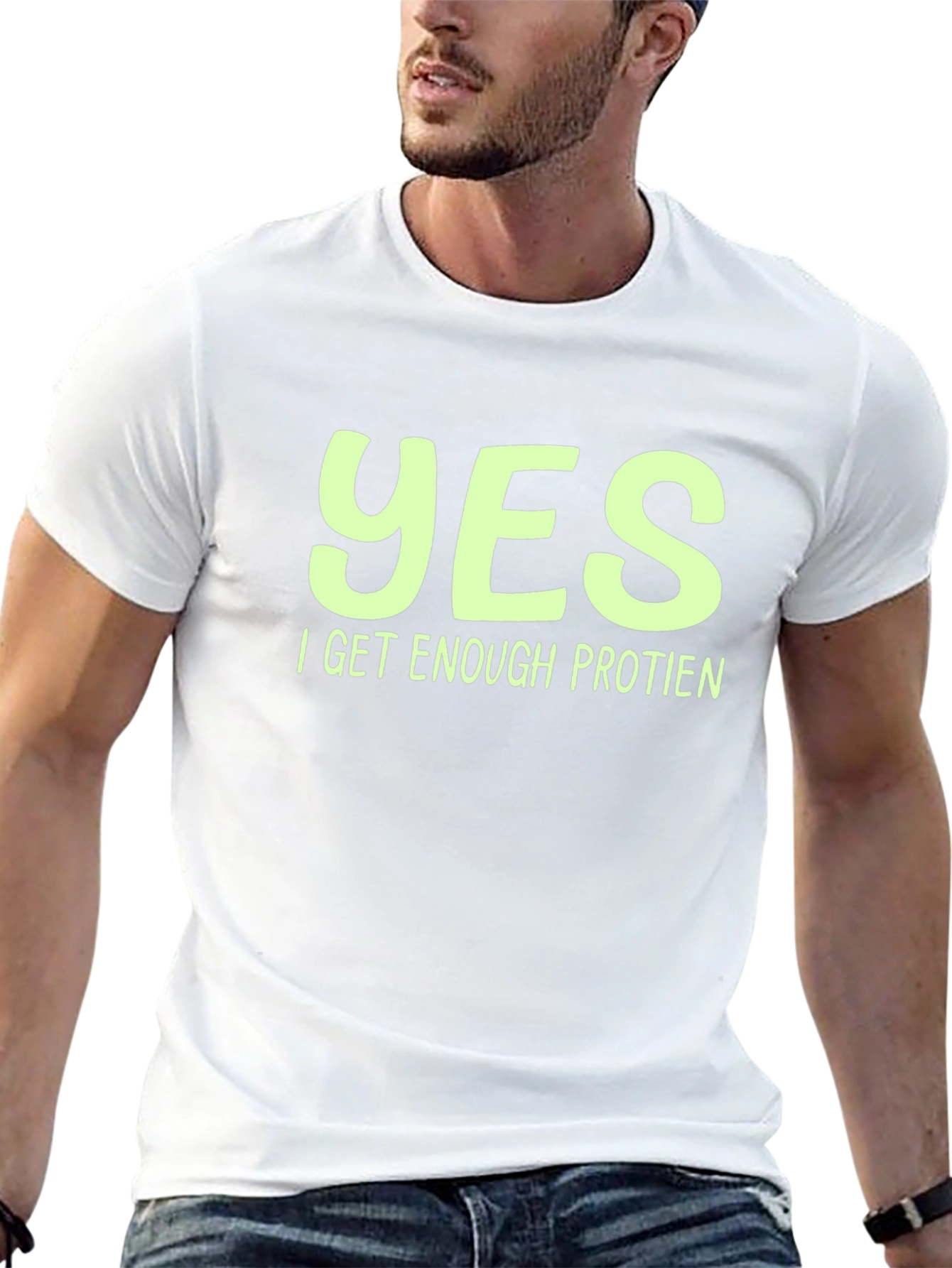 Vegan Protein T-Shirt - Yes I Get Enough Protein