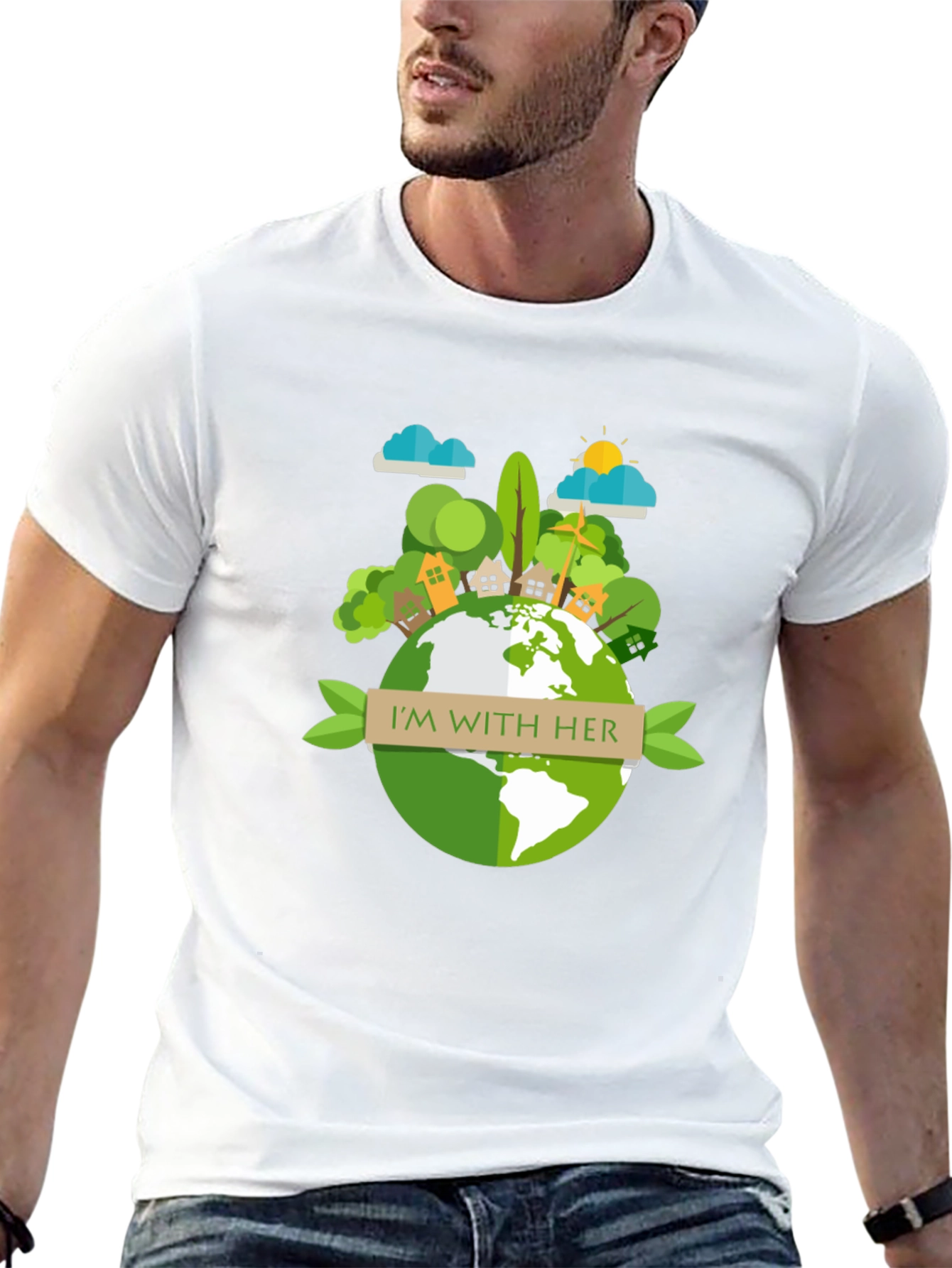 Eco-Friendly Earth Day Graphic T-Shirt