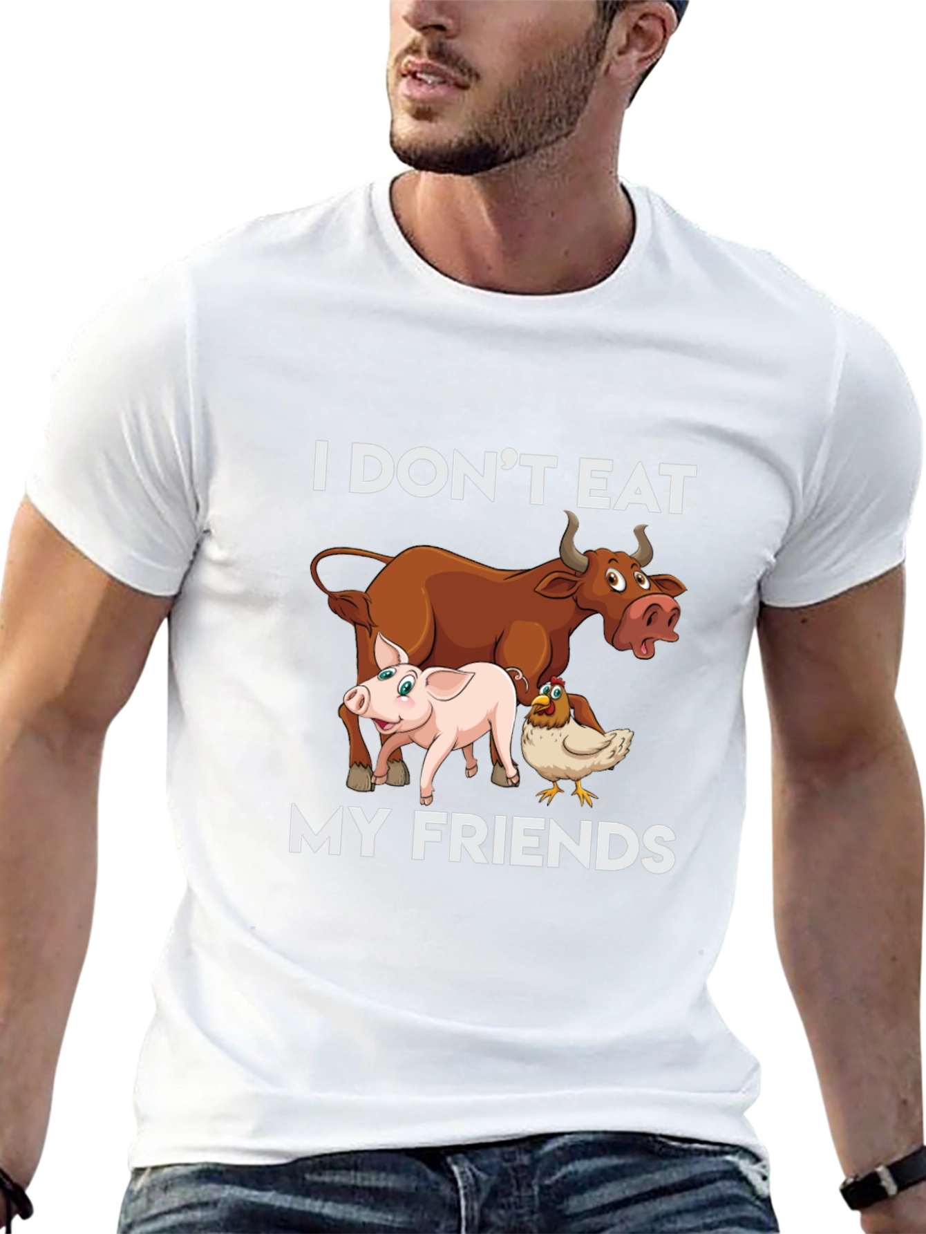 Vegan I Dont Eat My Friends T-Shirt