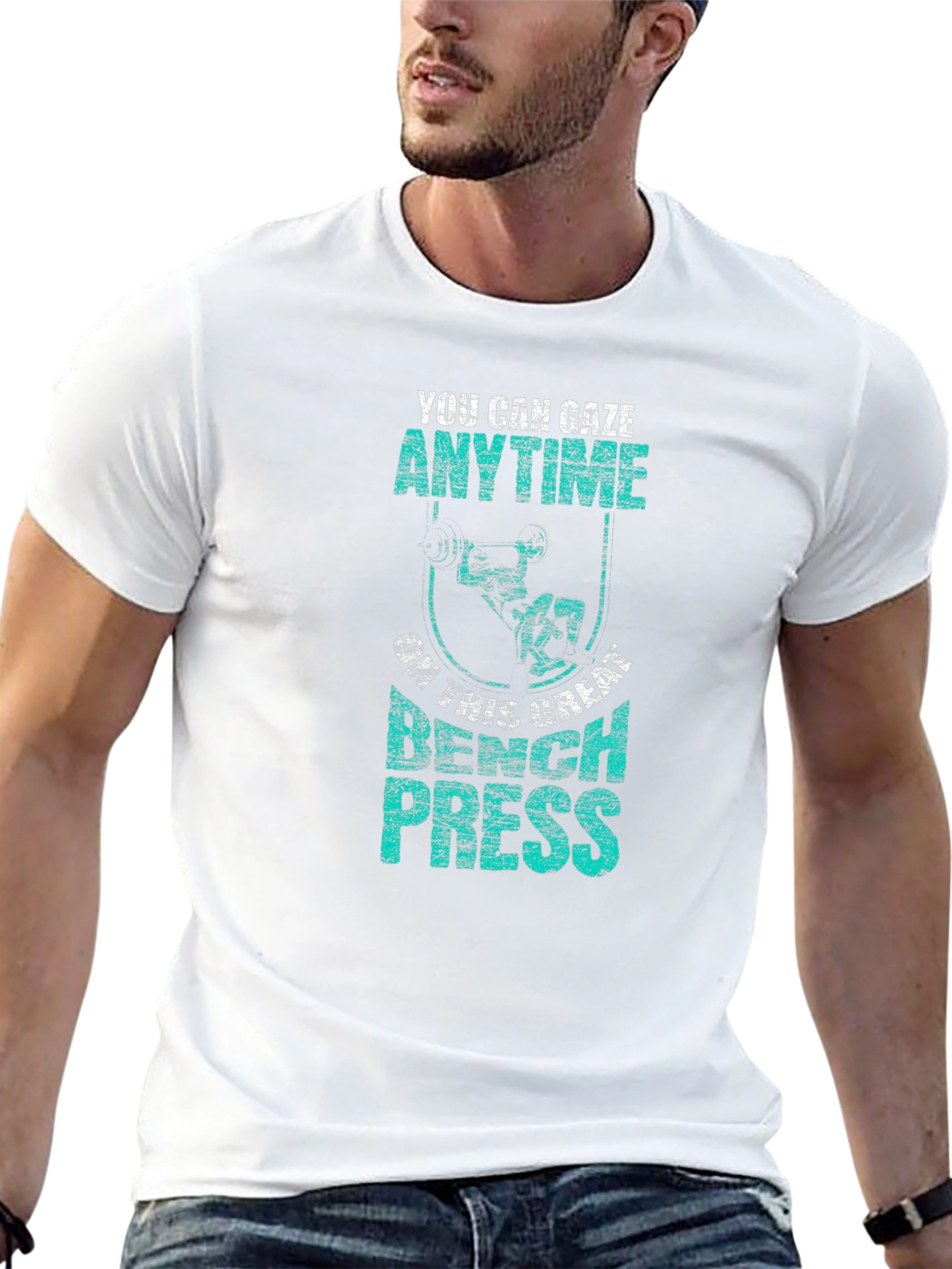 Gaze Anytime Bench Press Graphic T-Shirt