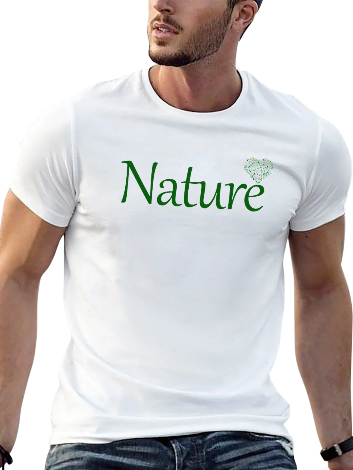 Nature Graphic Black T-Shirt