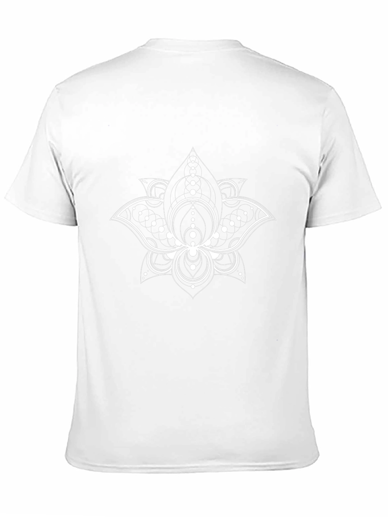 Lotus Flower Graphic Black T-Shirt