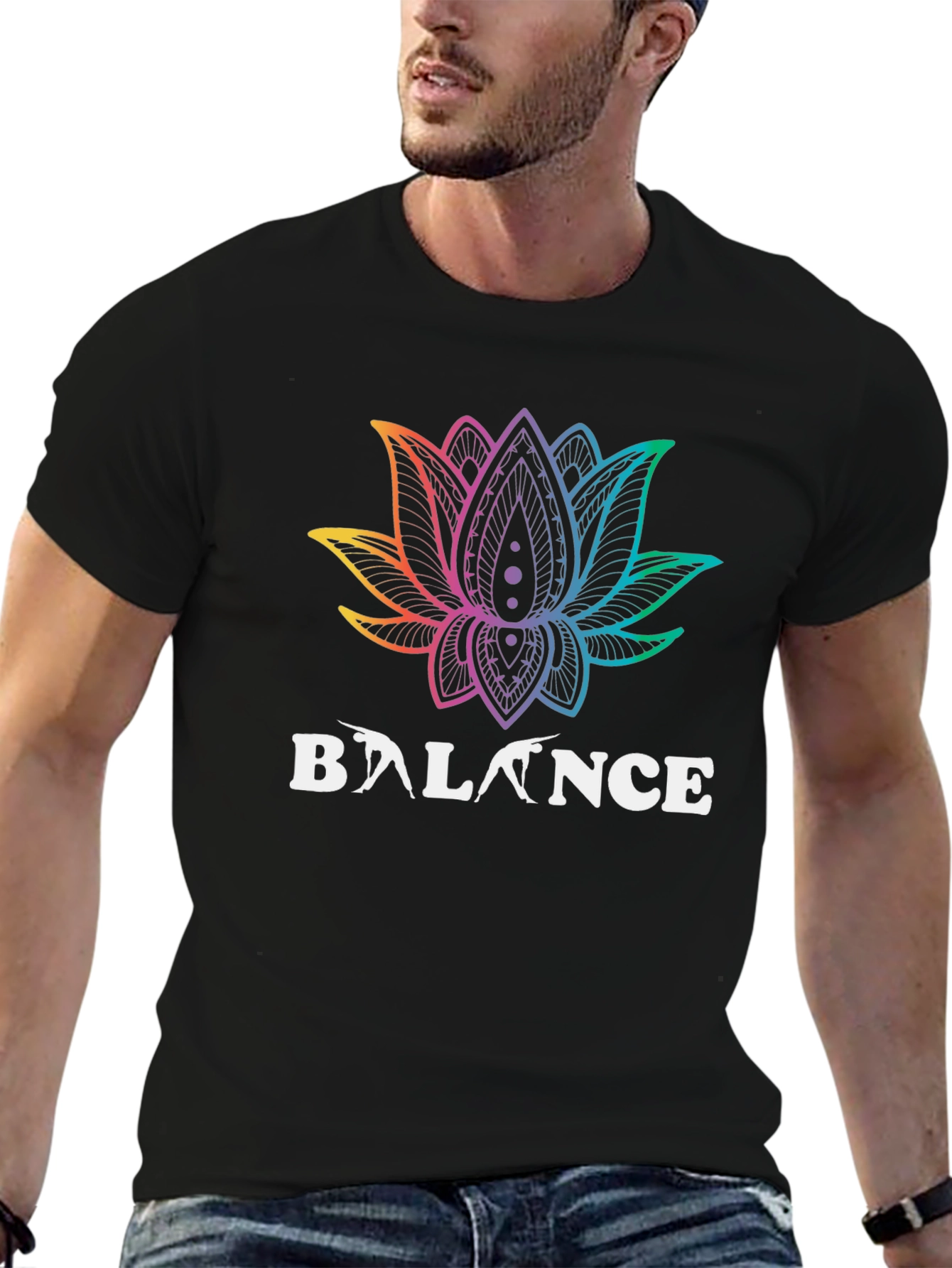 Balance Lotus Flower Graphic Tee