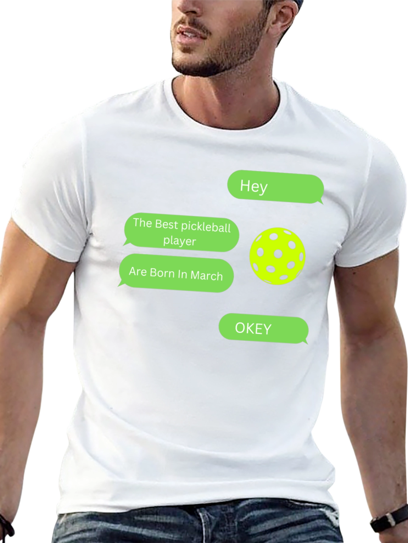 Pickleball Player March Birthday T-Shirt