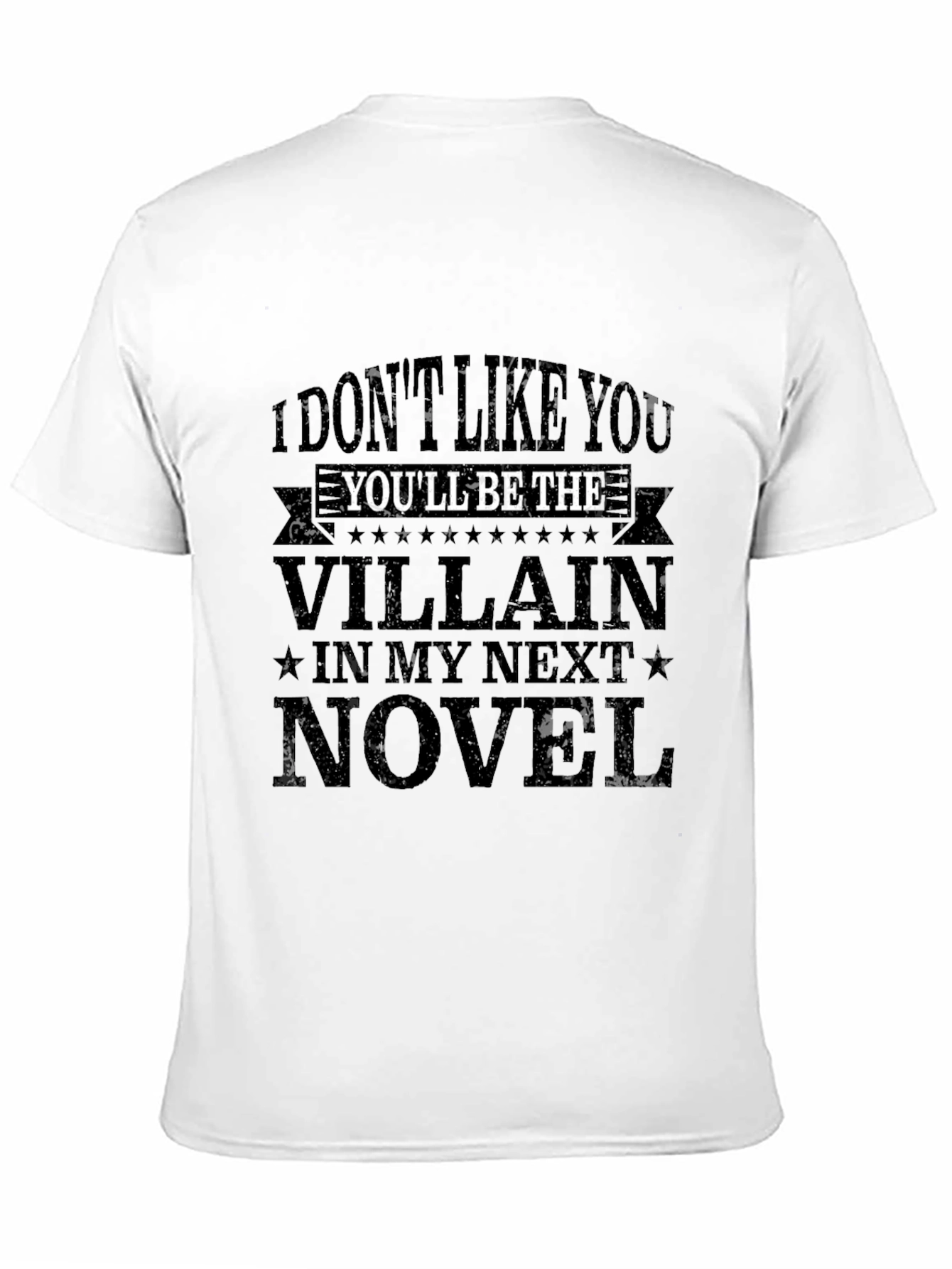 Villain Novel T-Shirt Funny Writer Shirt