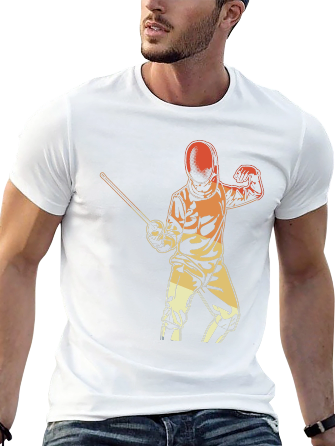 Fencing Sport Graphic Tee
