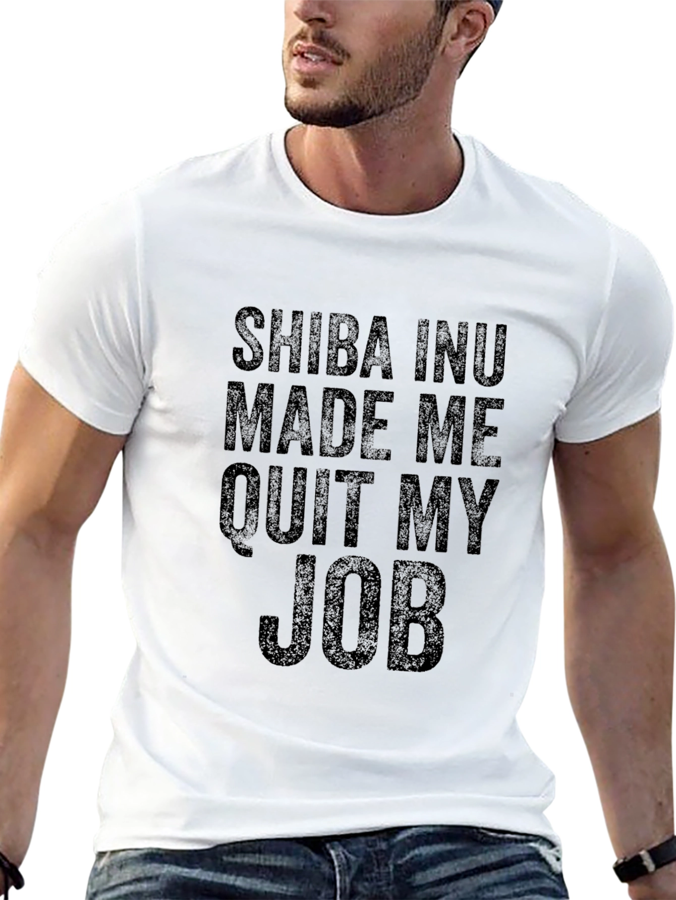 Shiba Inu Made Me Quit My Job T-Shirt