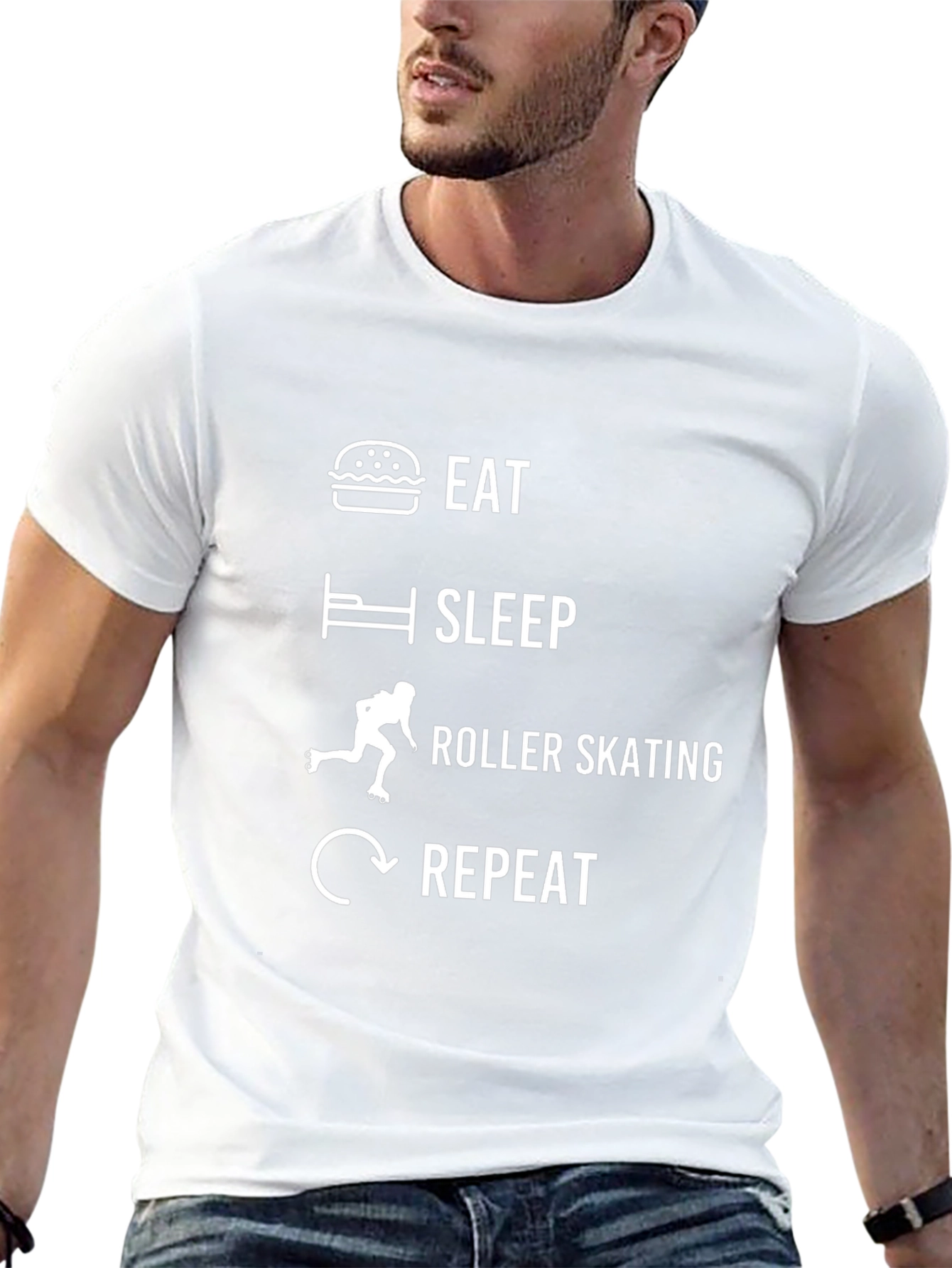 Eat Sleep Roller Skate Repeat T-Shirt