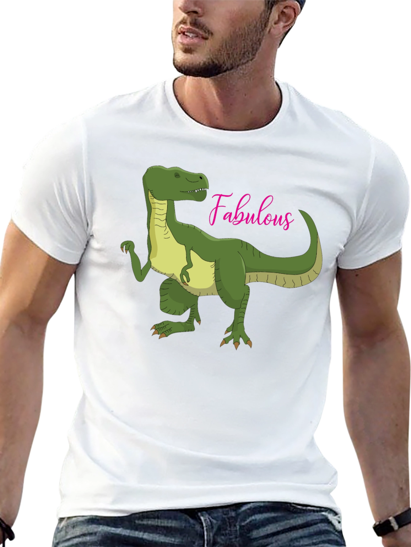 Fabulous Dinosaur Graphic T-Shirt