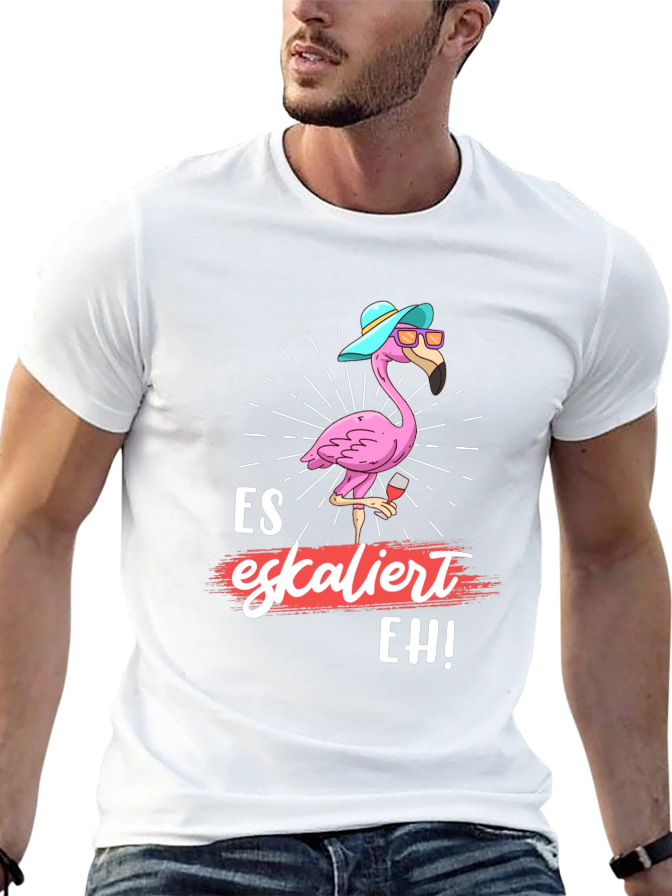 Es Eskaliert Eh! Flamingo Graphic Tee