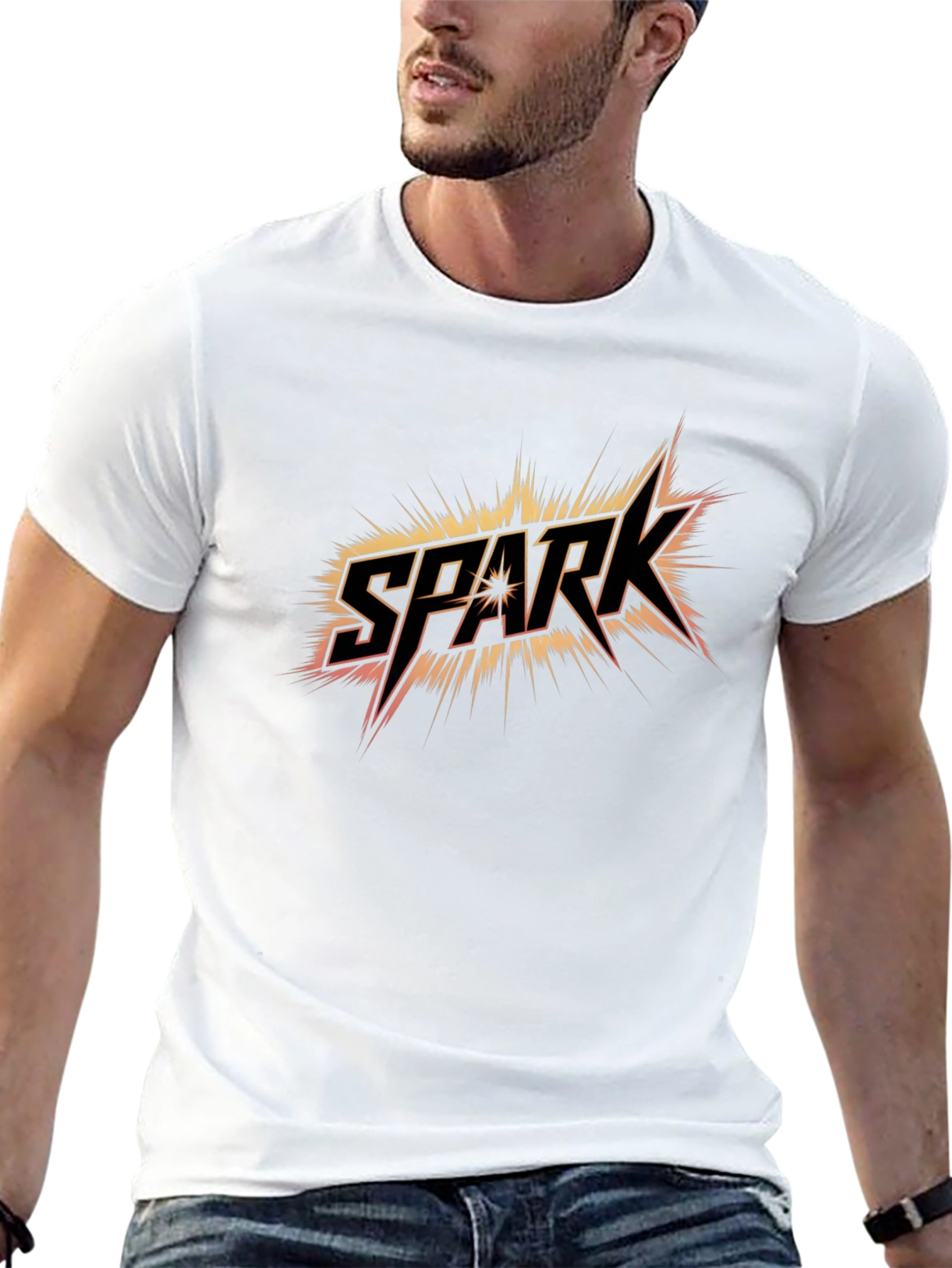 Spark Graphic Black T-Shirt