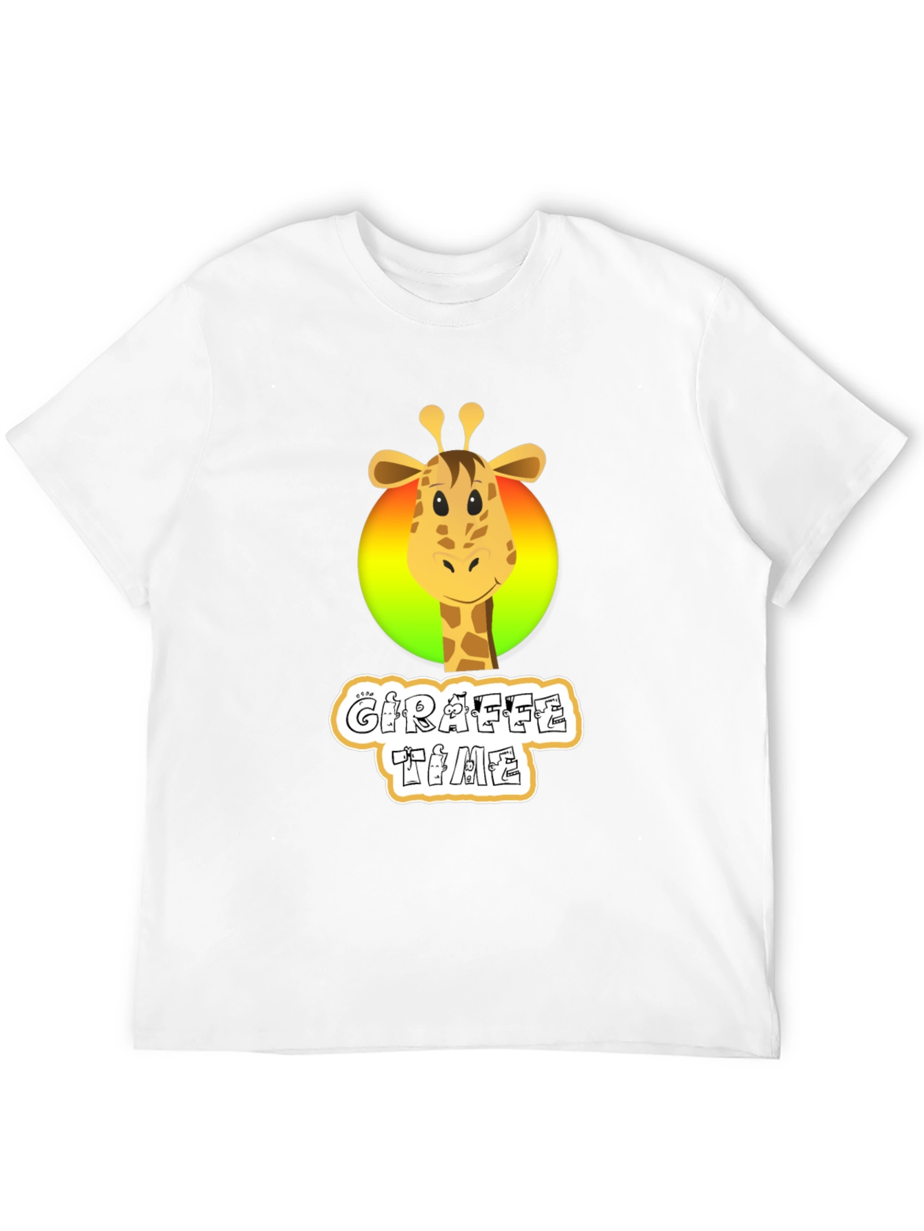 Giraffe Time Black T-Shirt