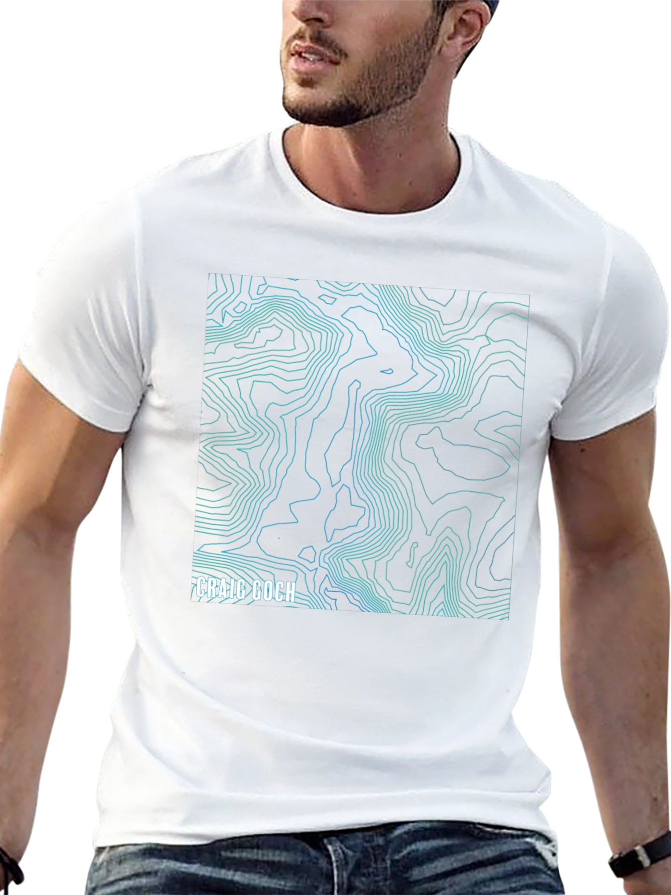 Craig Goch Topographic Map T-Shirt