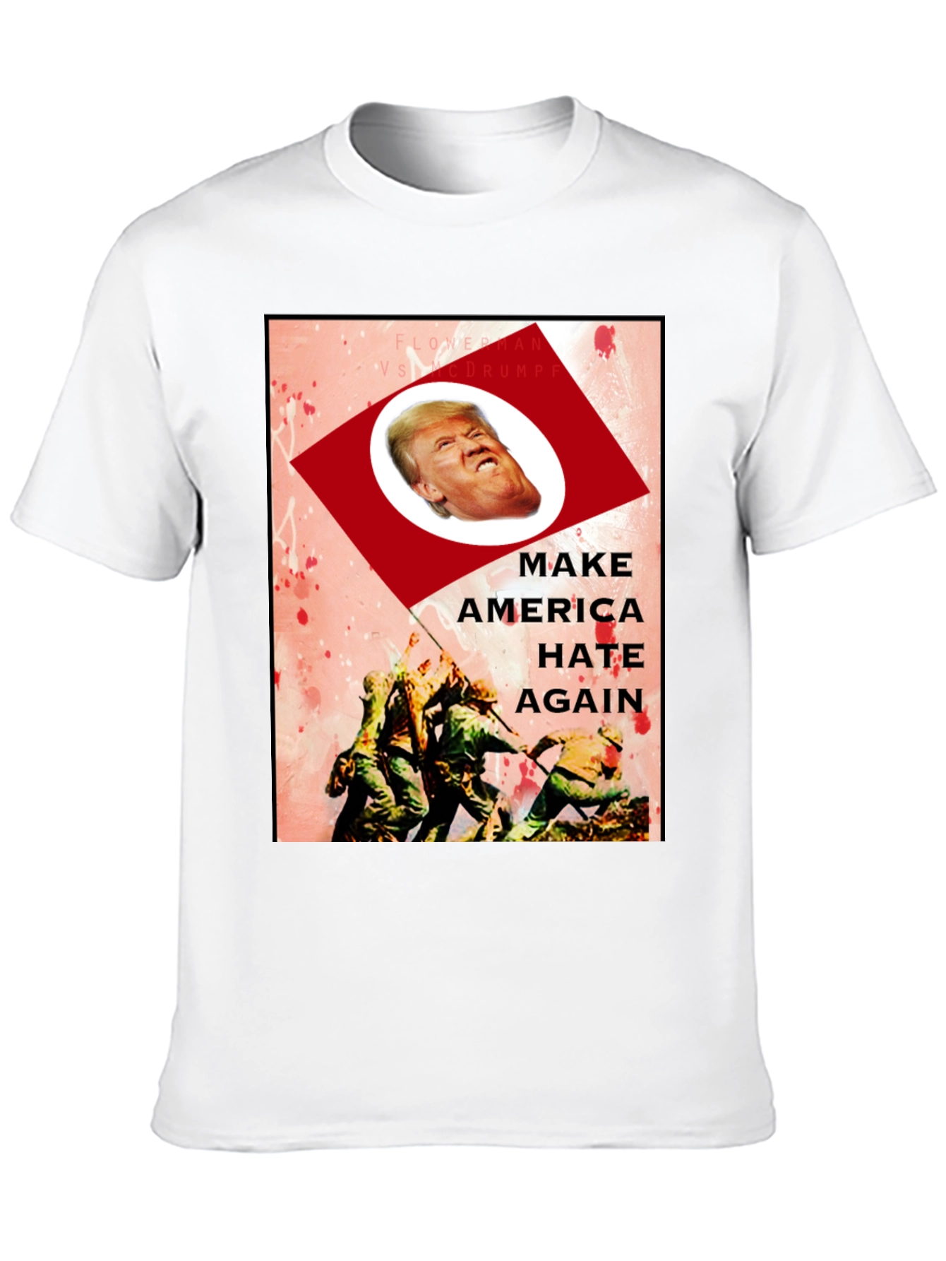 Satirical Trump Graphic Tee - Make America Hate Again