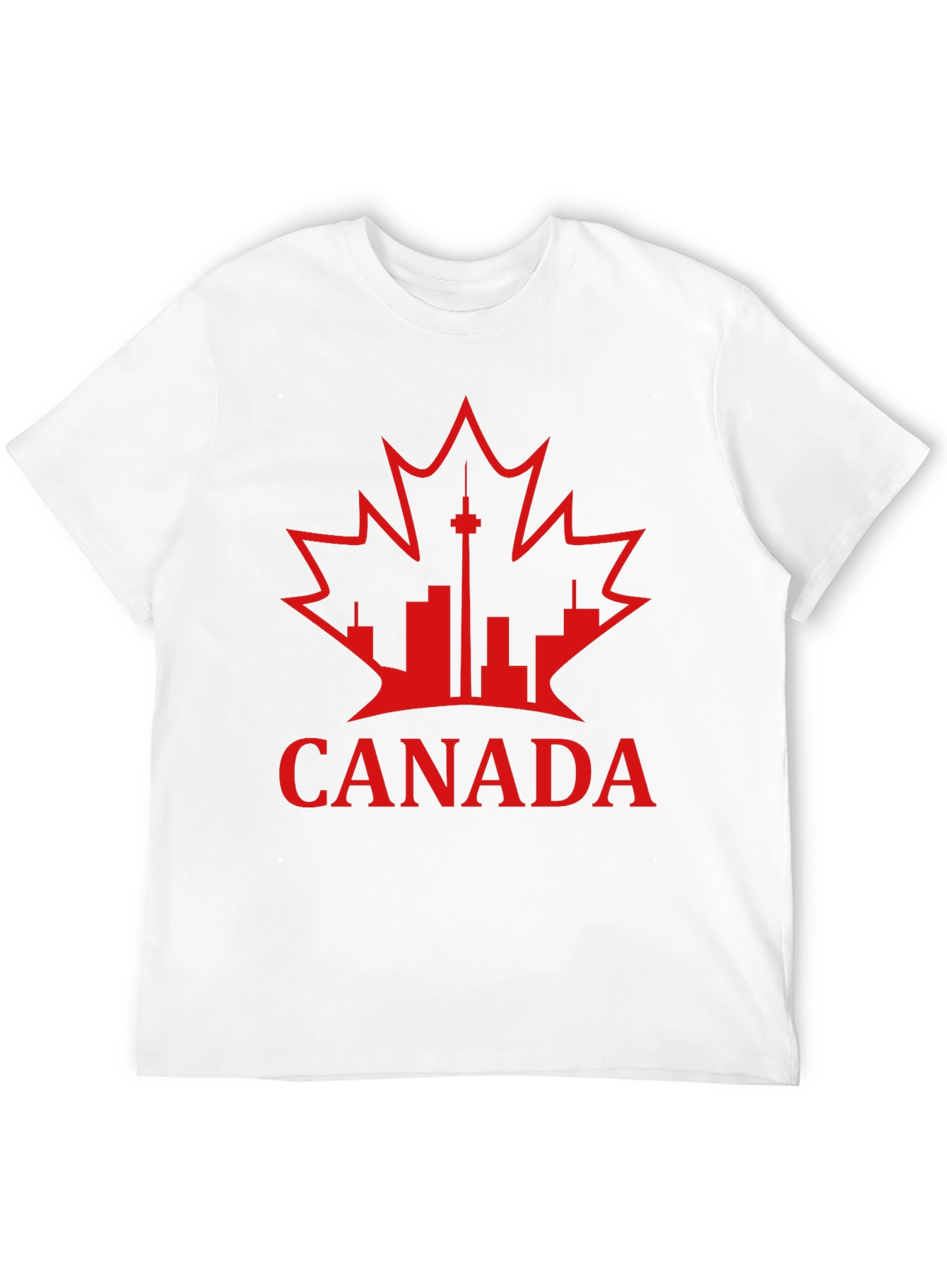 Canada Pride T-Shirt - Maple Leaf & Cityscape
