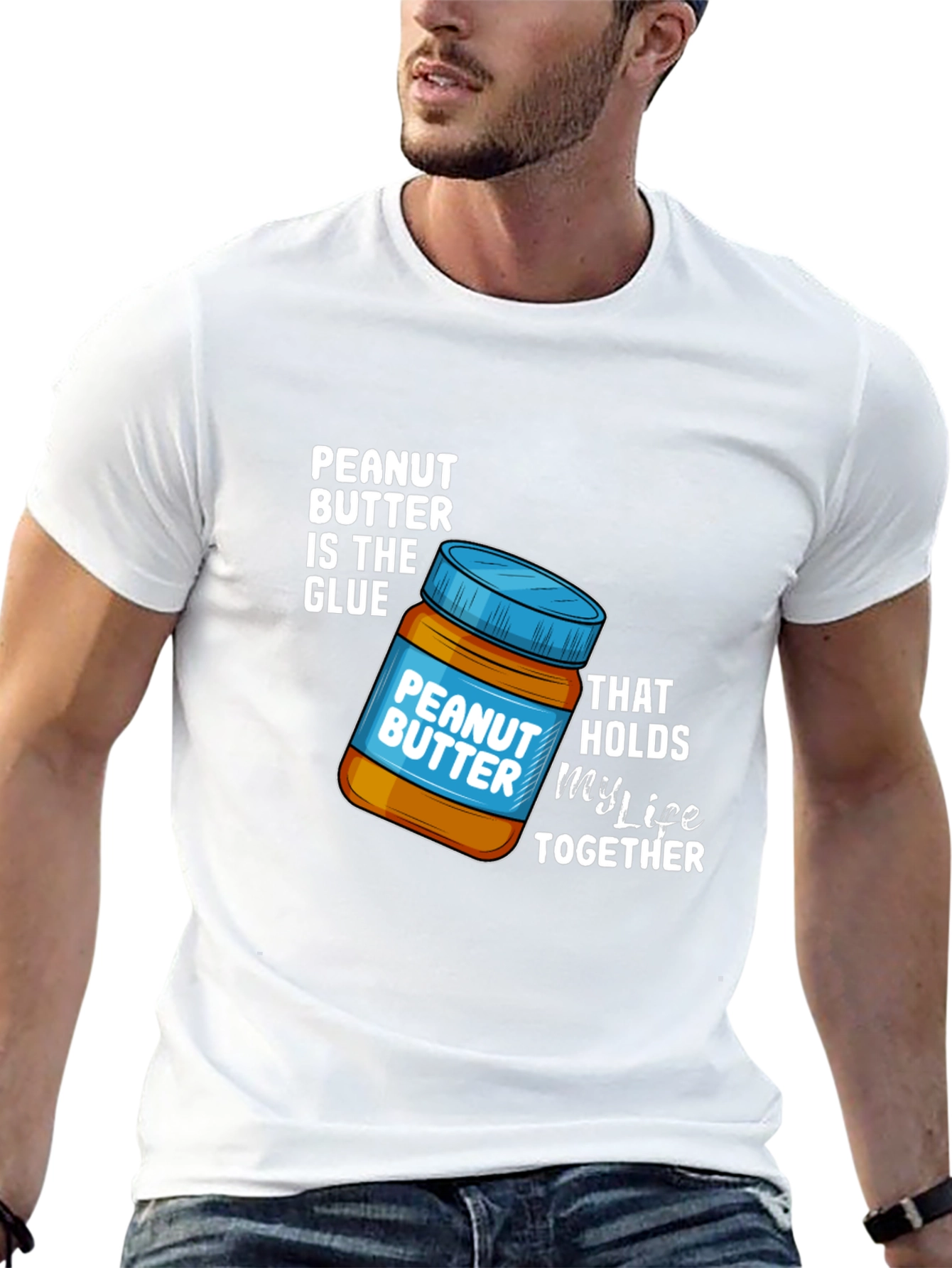 Peanut Butter My Life Together Black T-Shirt