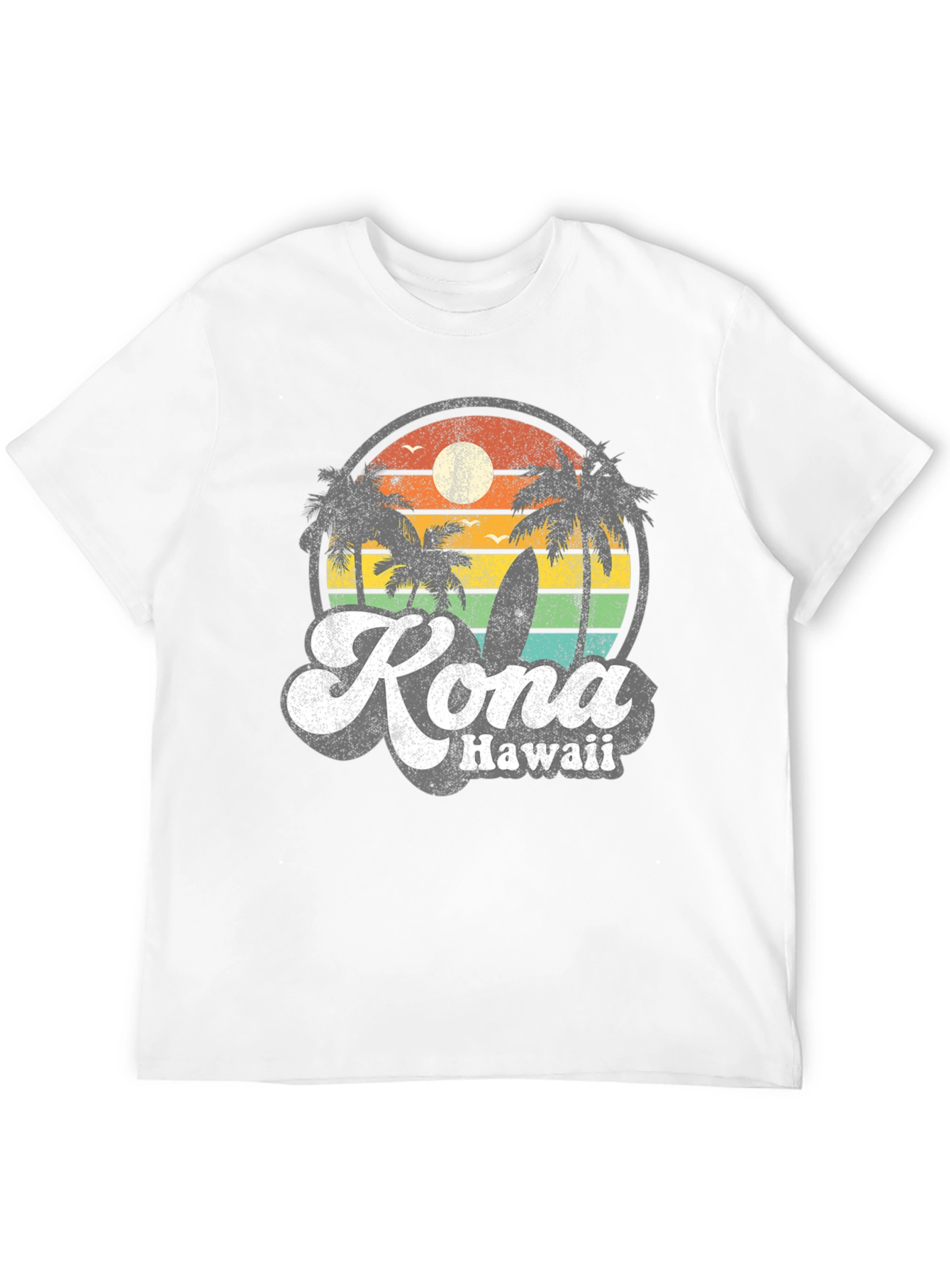 Kona Hawaii Retro Sunset T-Shirt
