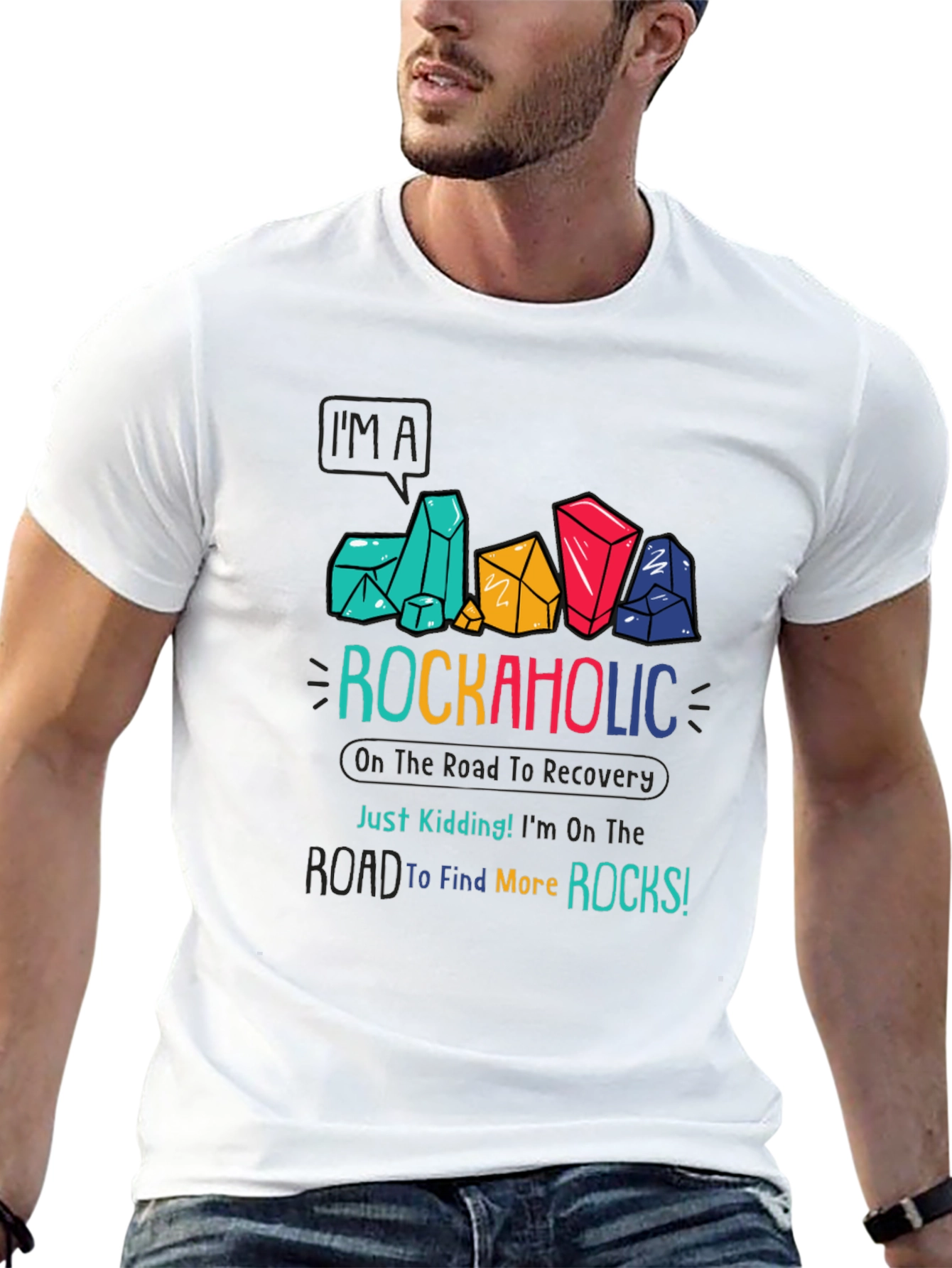 Rockaholic T-Shirt - Rock Lover Graphic Tee