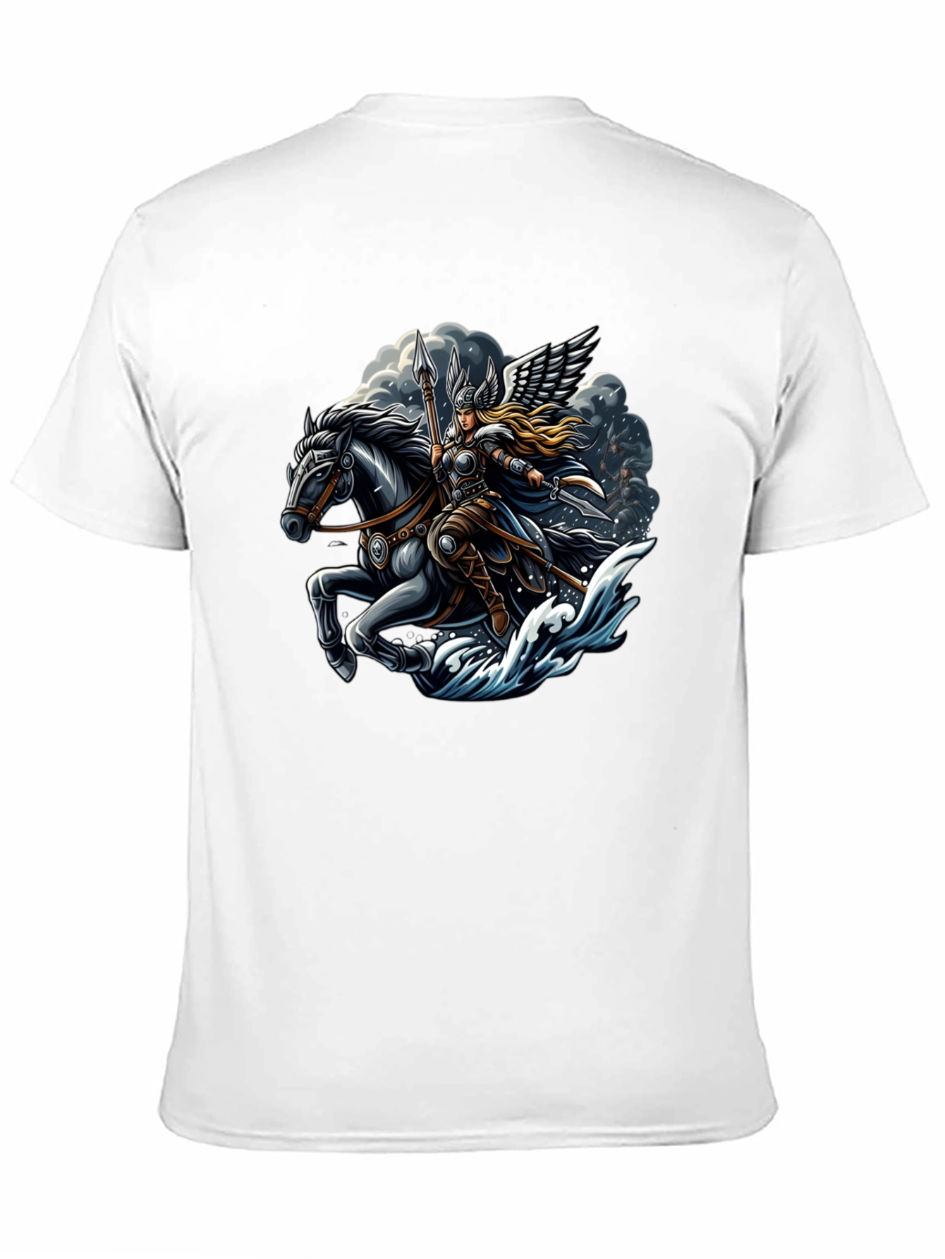 Valkyrie Horse Rider Graphic T-Shirt