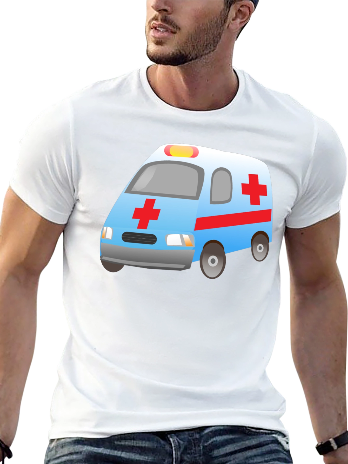 Ambulance Graphic Tee - Black Unisex Shirt