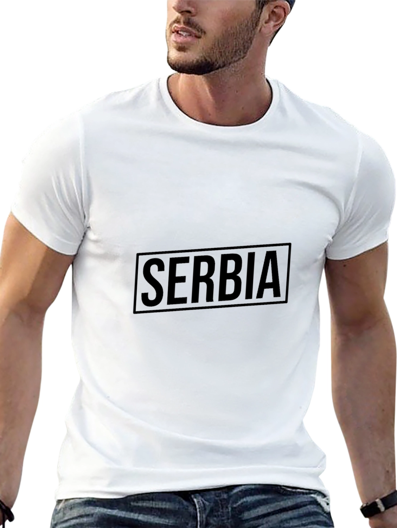 Serbia Graphic Tee - Classic Black T-Shirt