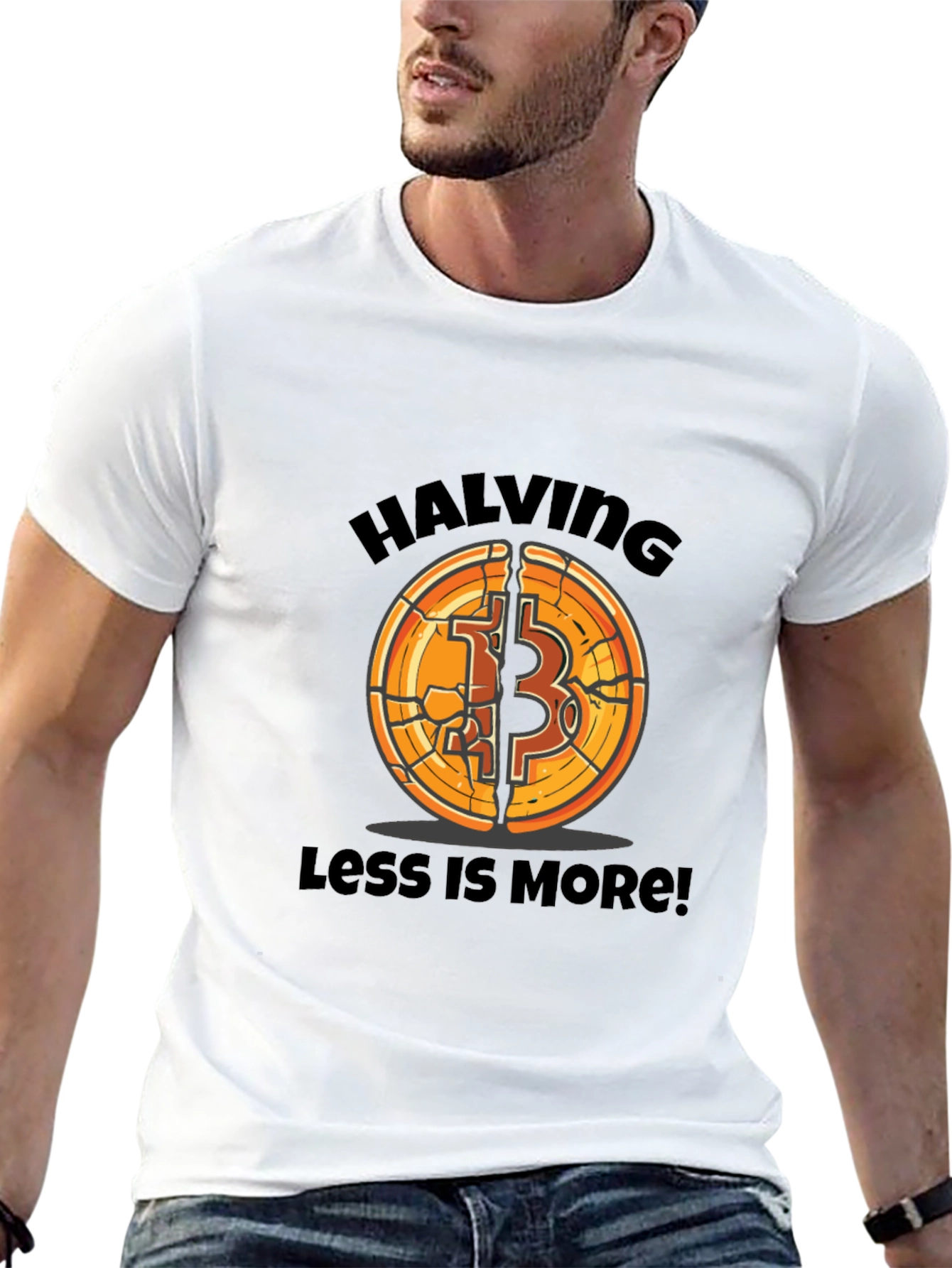Bitcoin Halving Tee - Less is More!