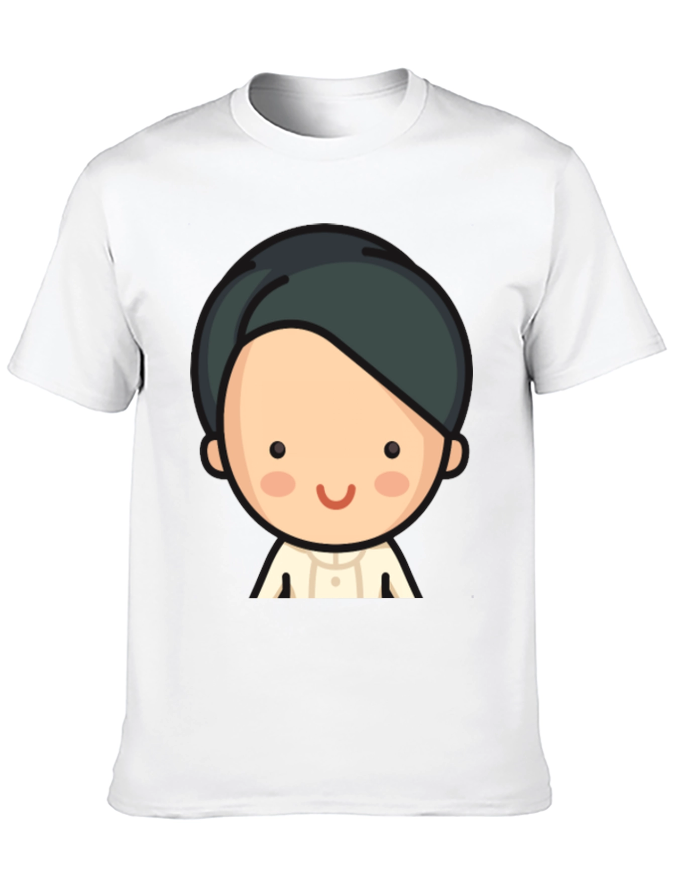 Cartoon Character Graphic Tee - Black Unisex T-Shirt