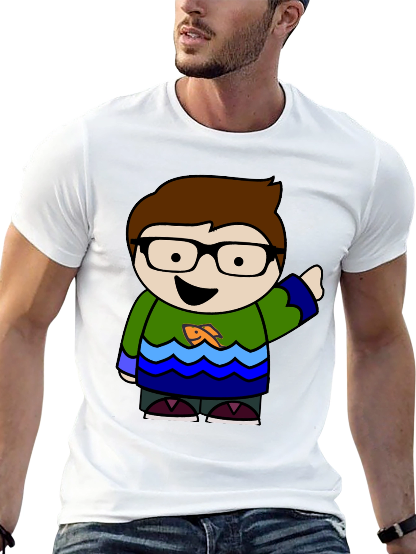 Cartoon Character Graphic T-Shirt